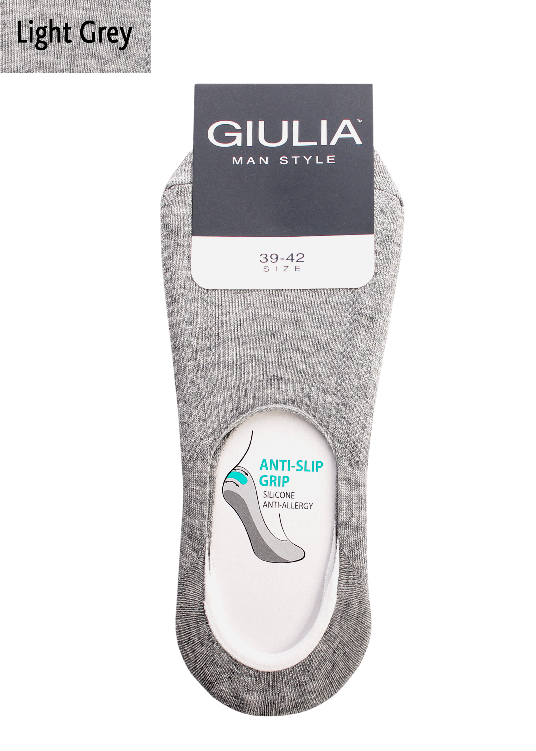 Herren-Fußlinge MF1 TERRY CLASSIC (M) [MFM/TeSk-cl] (FOOTIES-MFT 01 MELANGE) (light gray)