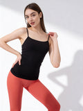 Nahtloses Tanktop mit dünnen Tragern CAMISOLE (black)