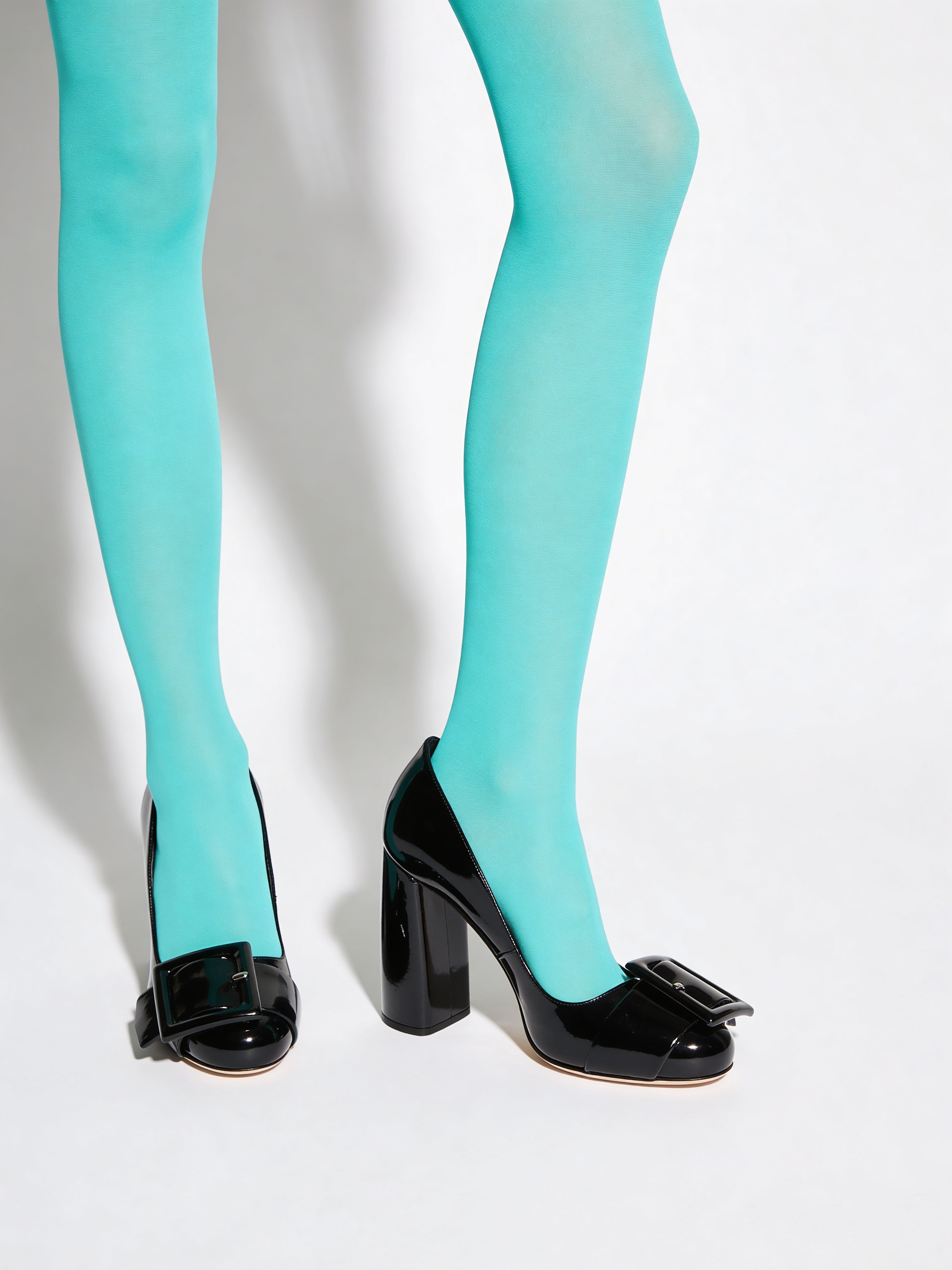 Matte Strumpfhose aus Mikrofaser SAMBA 40 (neo mint)