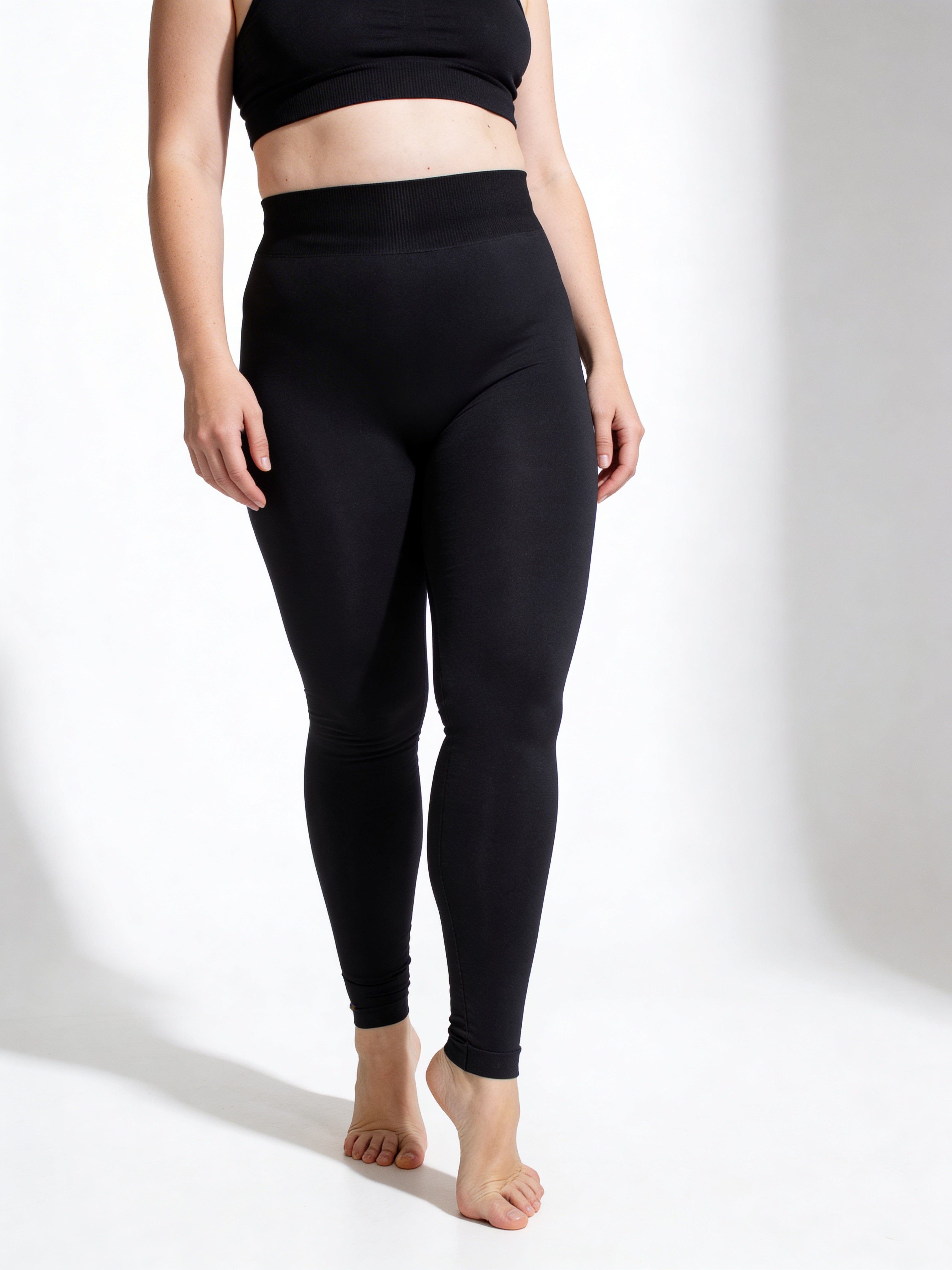 Nahtlose Plus-Size-Leggings POSITIVE LEGGINGS (black)