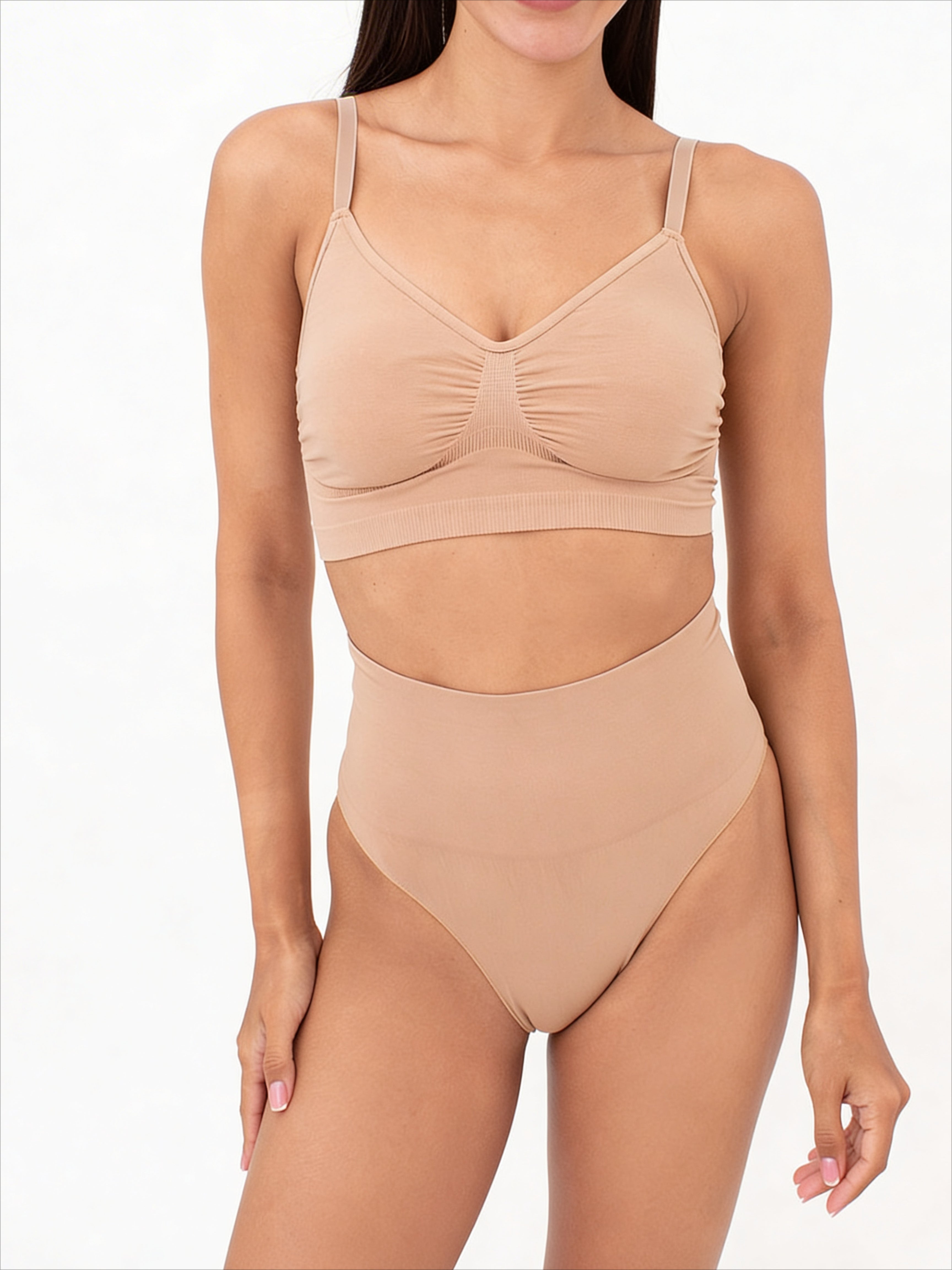 Nahtlose Brasiliana-Slips mit leicht formendem Effekt BRASILIAN SHAPEWEAR (nude)