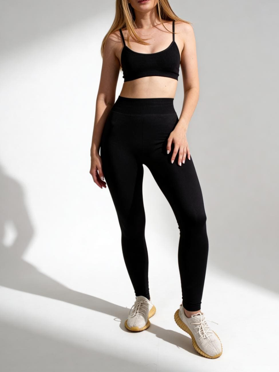 Nahtlose Leggings aus Mikrofaser LEGGINGS 02 (nero)