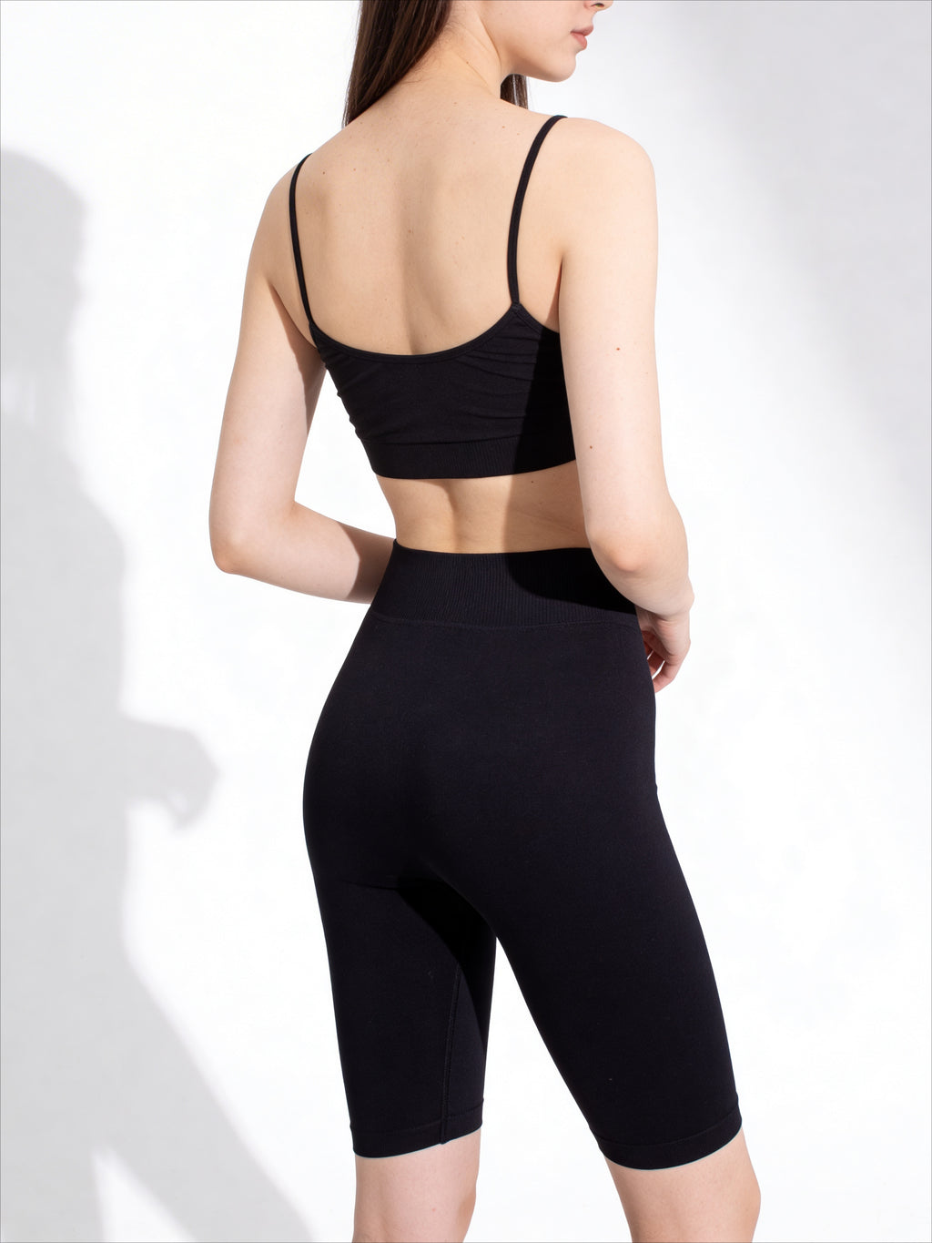 Gerippete Radlershorts TRACKS RIB (black)