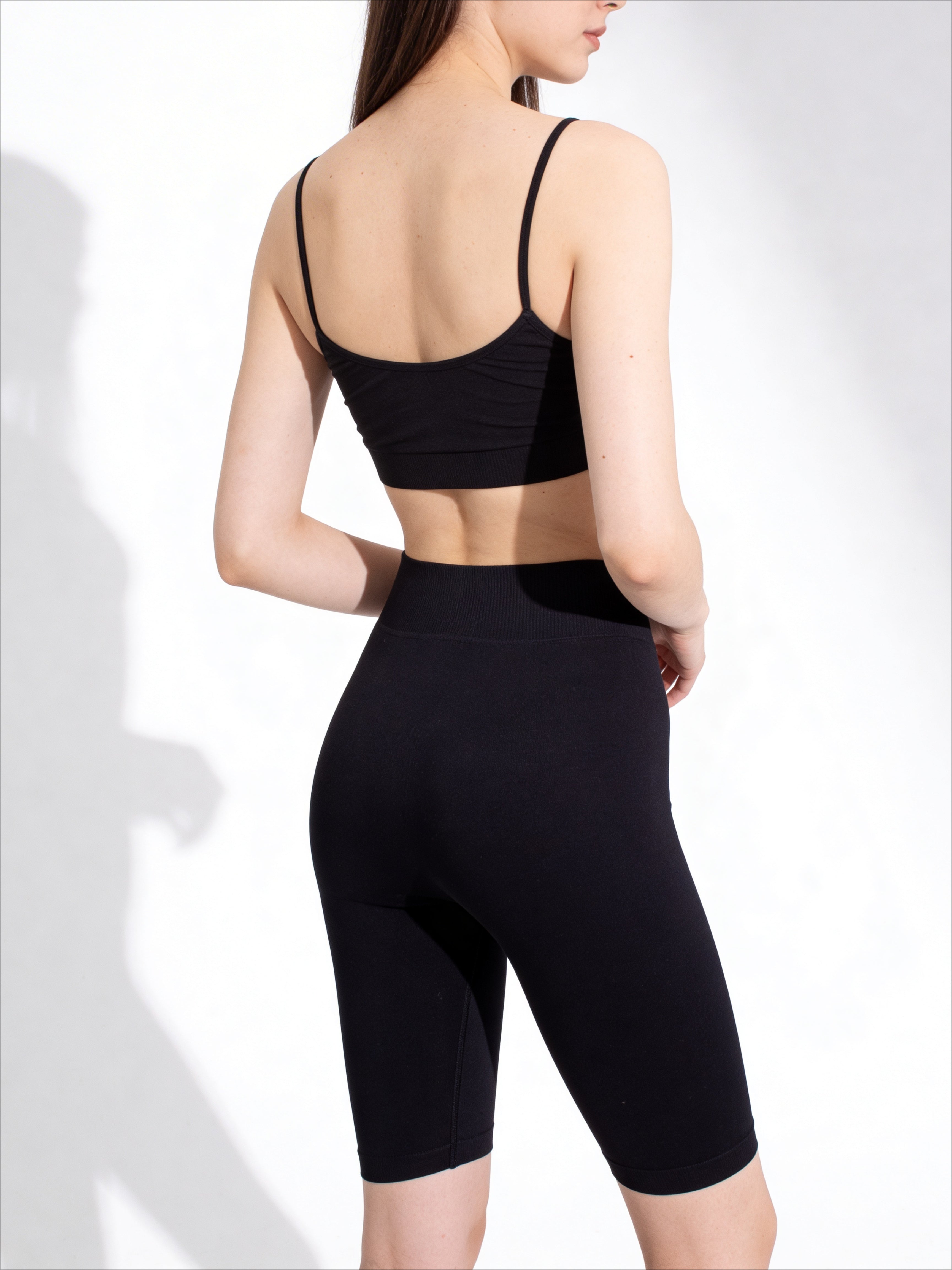 Gerippete Radlershorts TRACKS RIB (black)