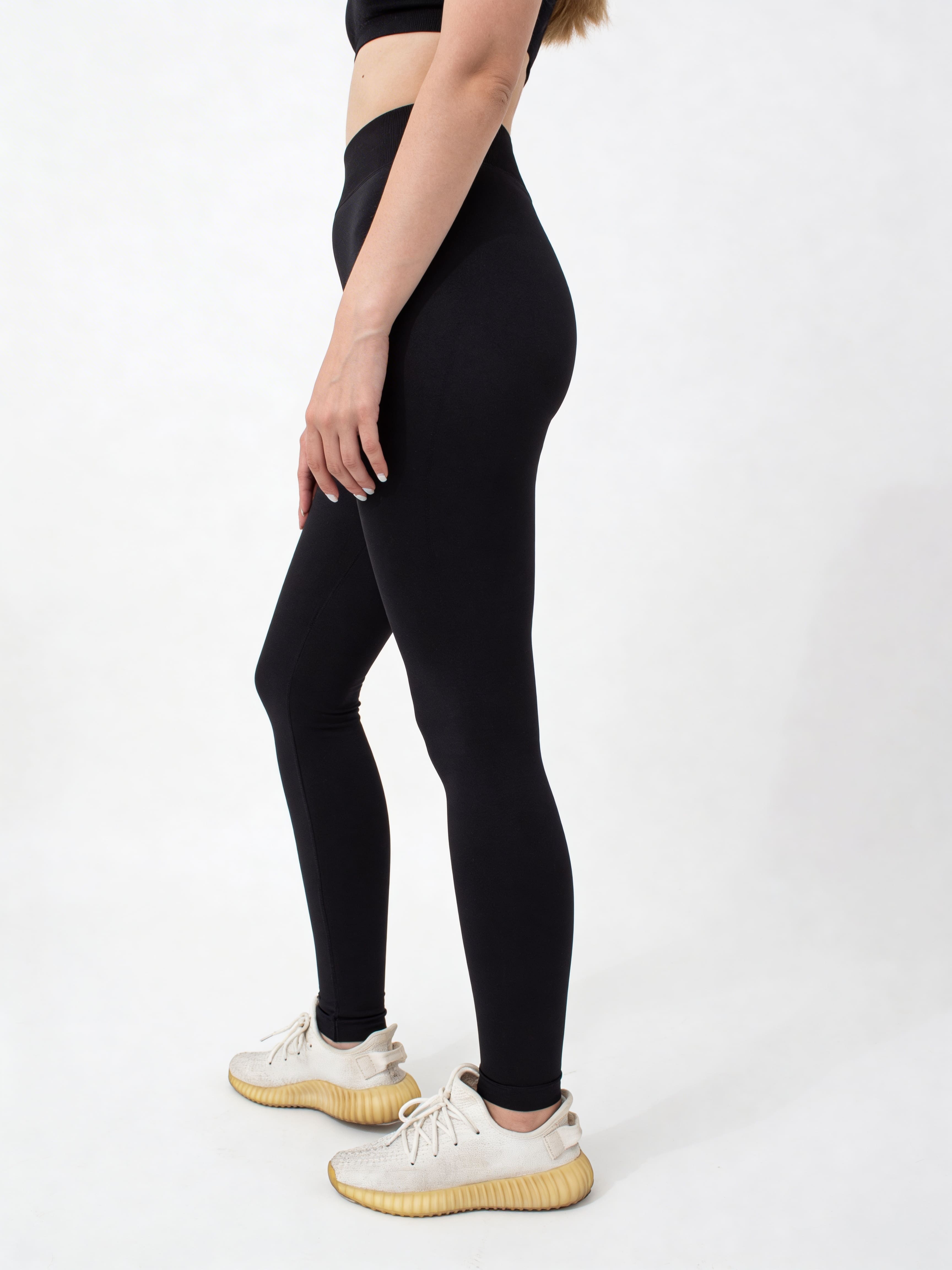 Nahtlose Leggings aus Mikrofaser LEGGINGS 02 (nero)