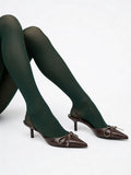 Matte Strumpfhose aus Mikrofaser SAMBA 40 (deep green)