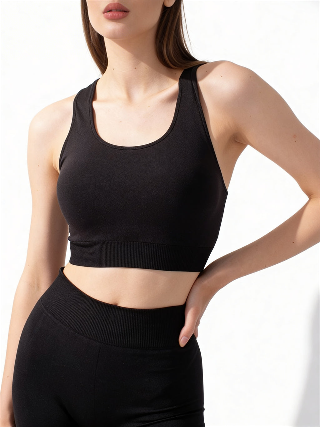 Sport-Oberteil aus Mircofaser TOP ENERGY (black)