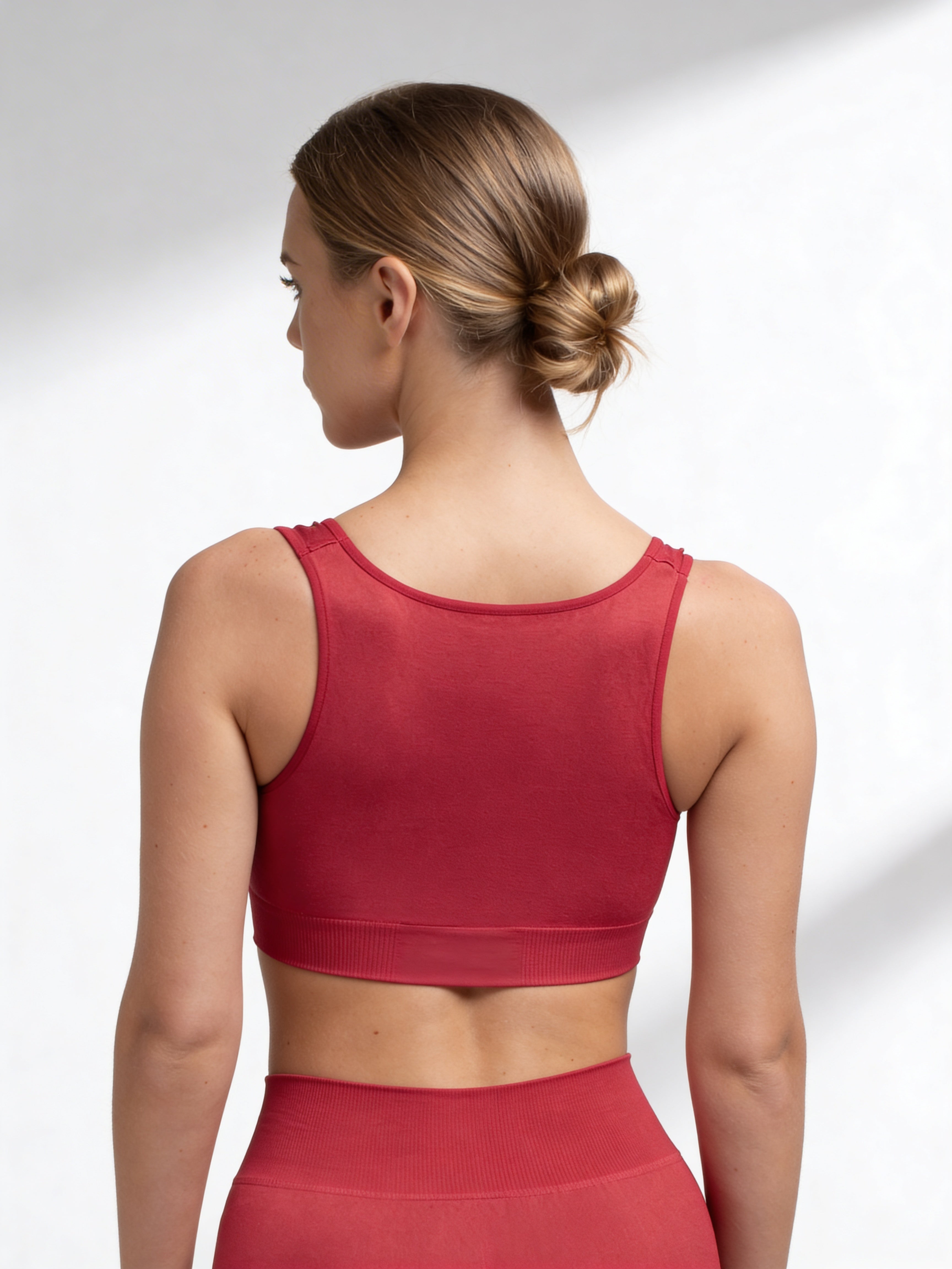Nahtloses Push-up-Oberteil TOP SHAPE (winterberry)