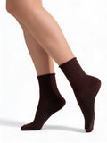 Gerippte Damensocken WS3 FASHION 060 (chocolate)