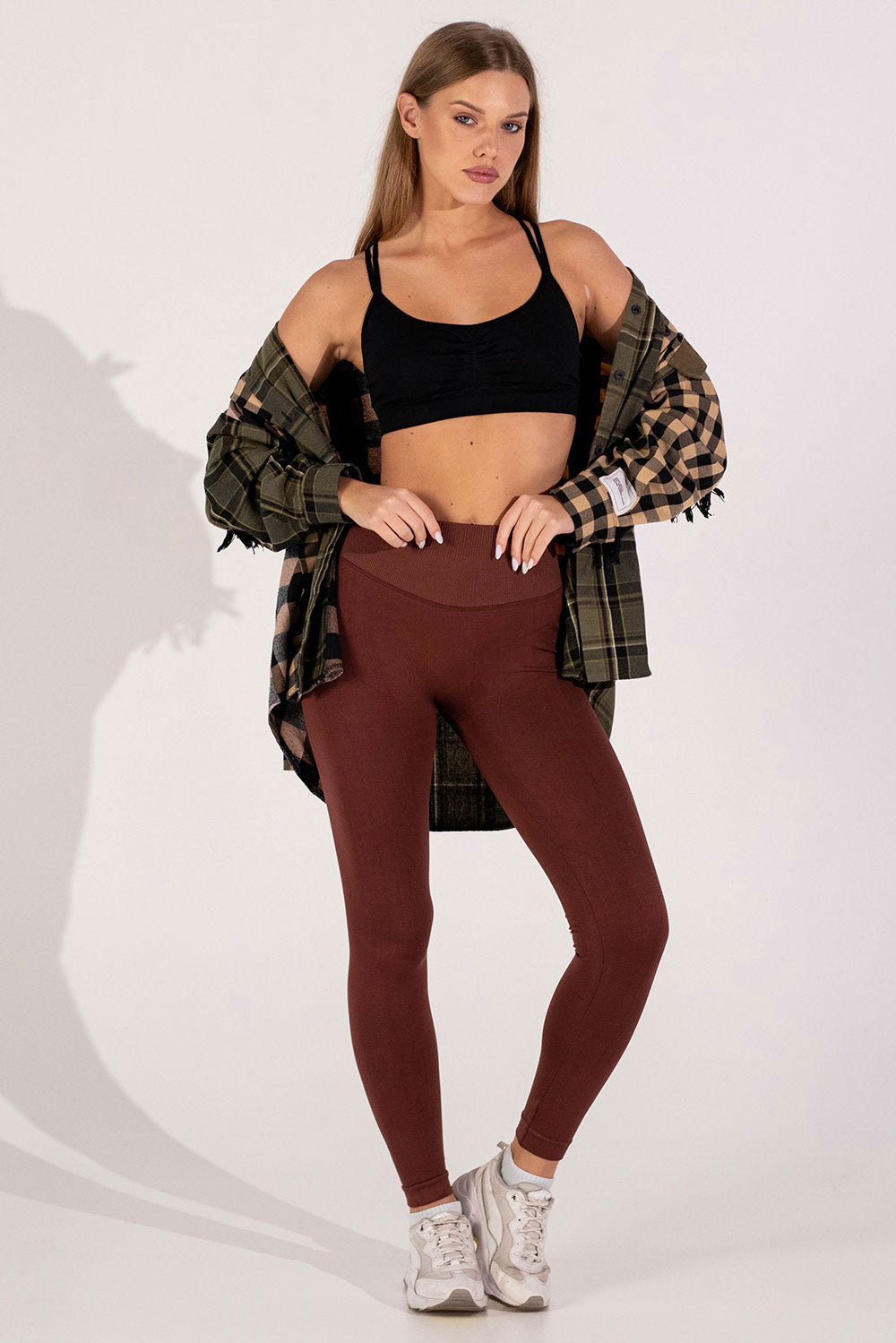 Leggings mit Push-up-Effekt FLEXING LEGGINGS GLAM (hot chocolate/hot chocolate)