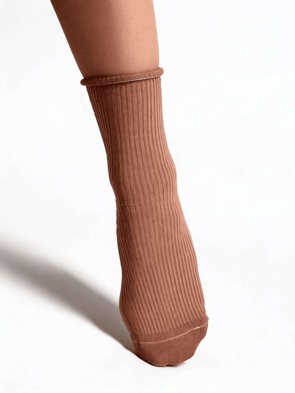Gerippte Damensocken WS3 FASHION 060 (mocha mousse)