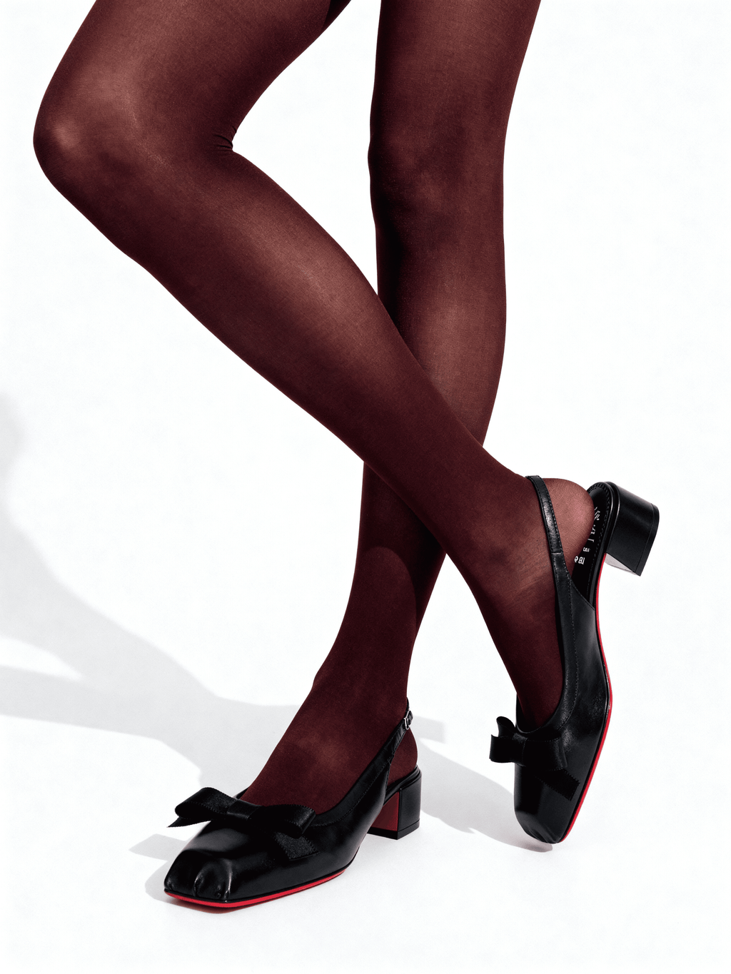 Warme Mikrofaser-Strumpfhosen BLUES 3D 70 (marsala)