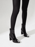 Warme Strumpfhose mit Silikonbund IMPRESSO 100 (nero)