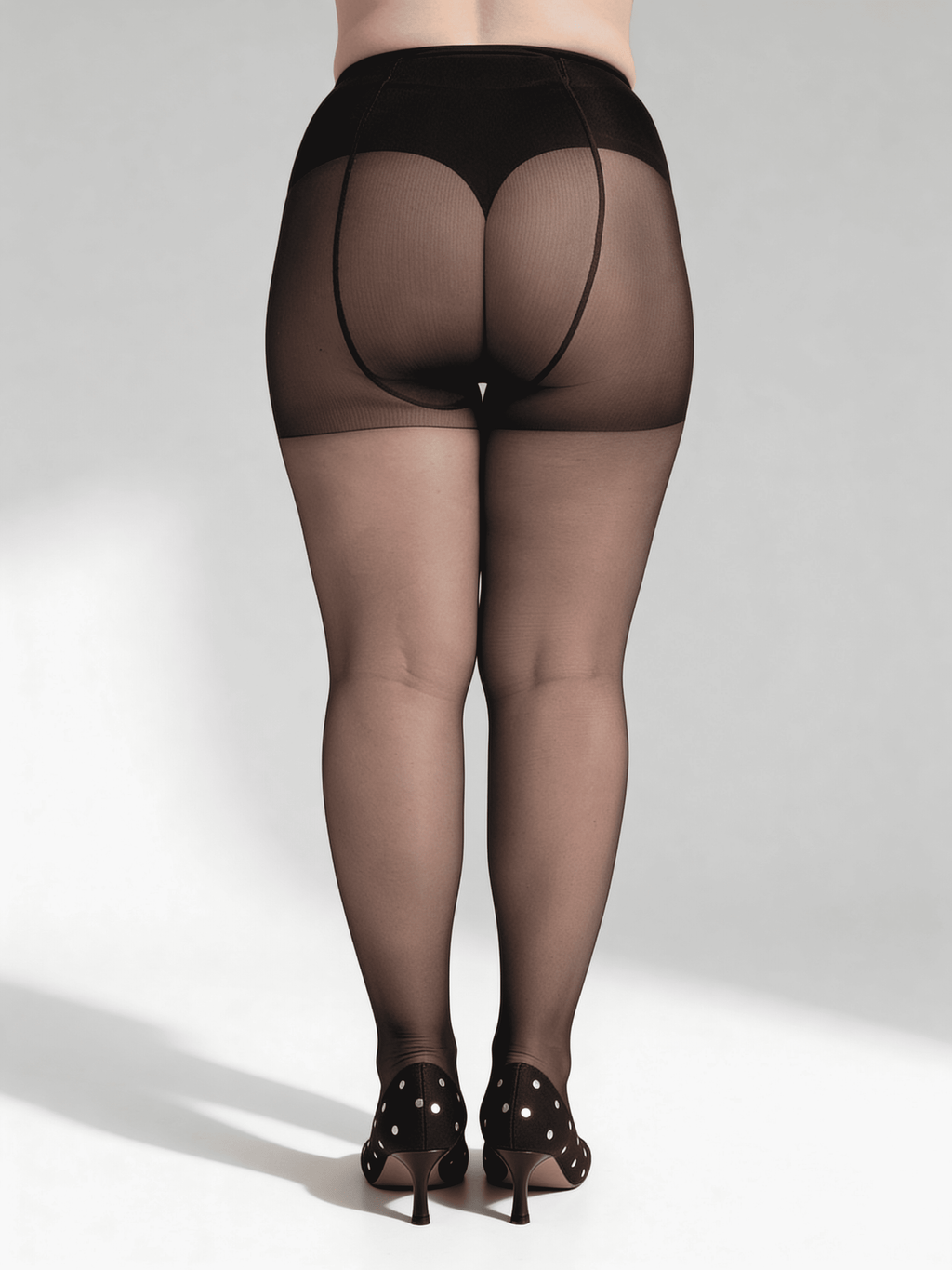 Klassische Plus-Size-Strumpfhosen MOLLY 20 (nero)