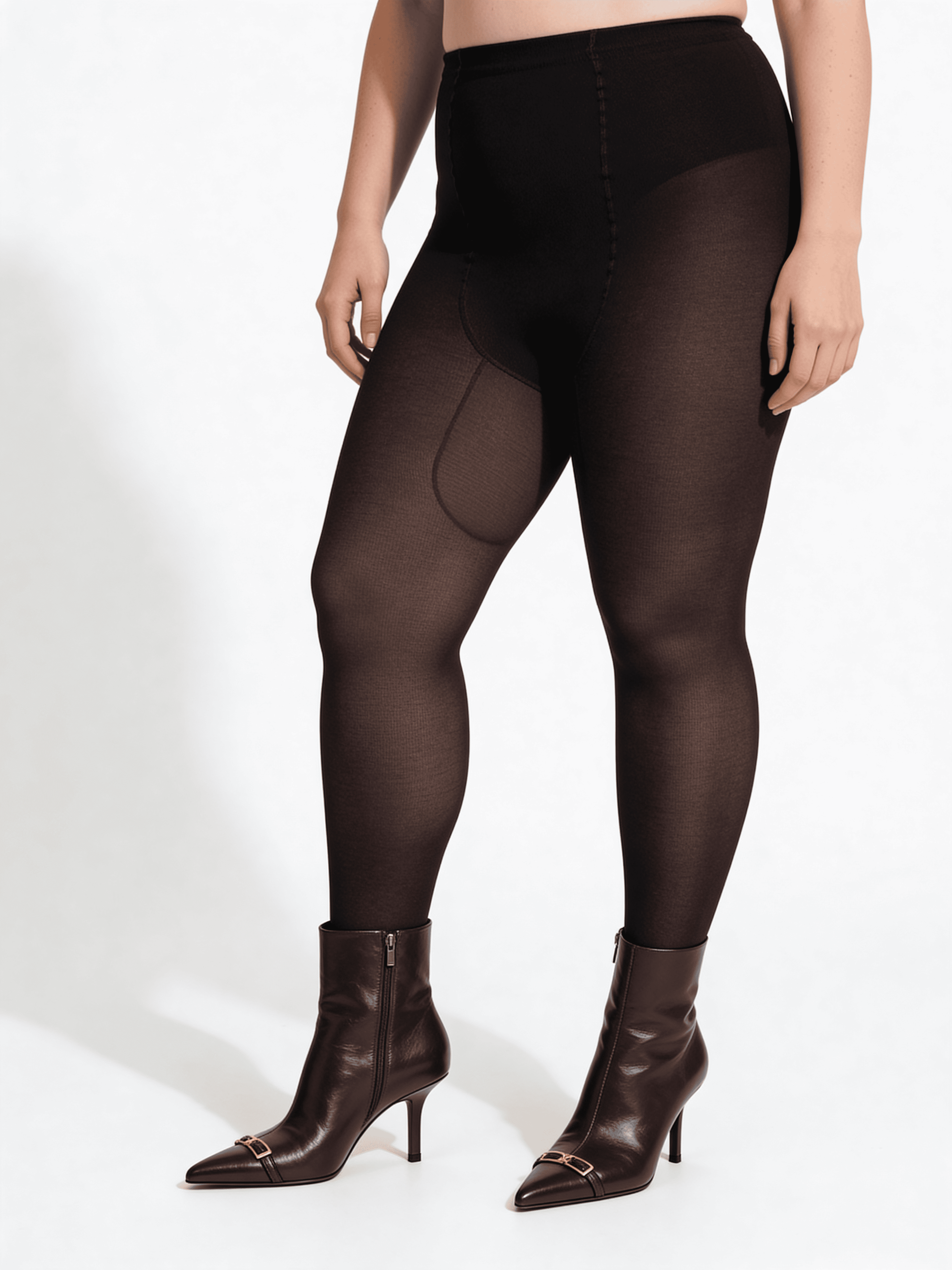 Baumwollstrumpfhosen in Übergröße MOLLY 200 (1) (nero)