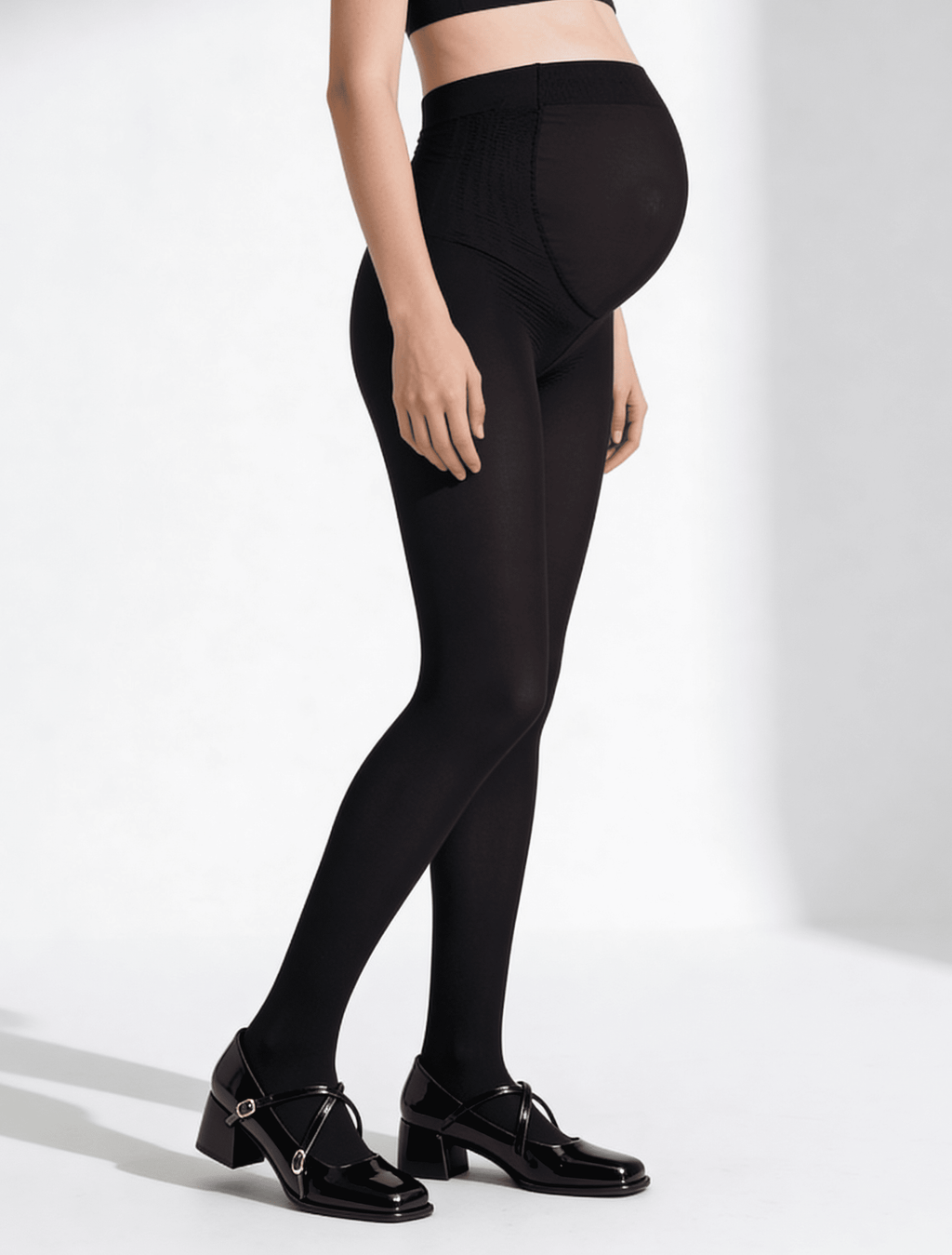 Warme Schwangerschaftsstrumpfhosen MAMA 100 (nero)