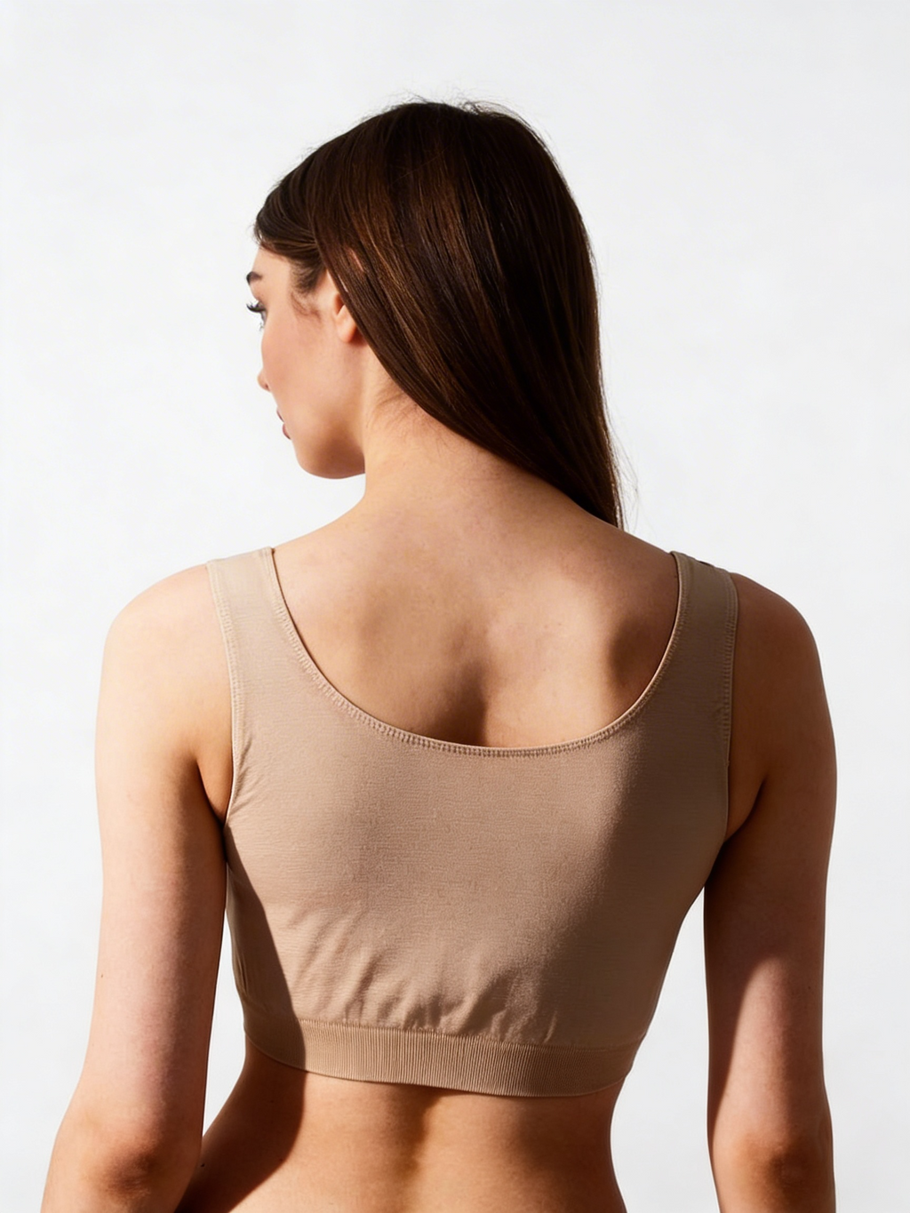 Nahtloses Top mit breiten Tragern TANK TOP (naturale)