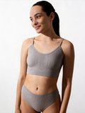 Nahtloses Top mit strukturiertem Zopfmuster CAMI TOP BRAID (griffin)