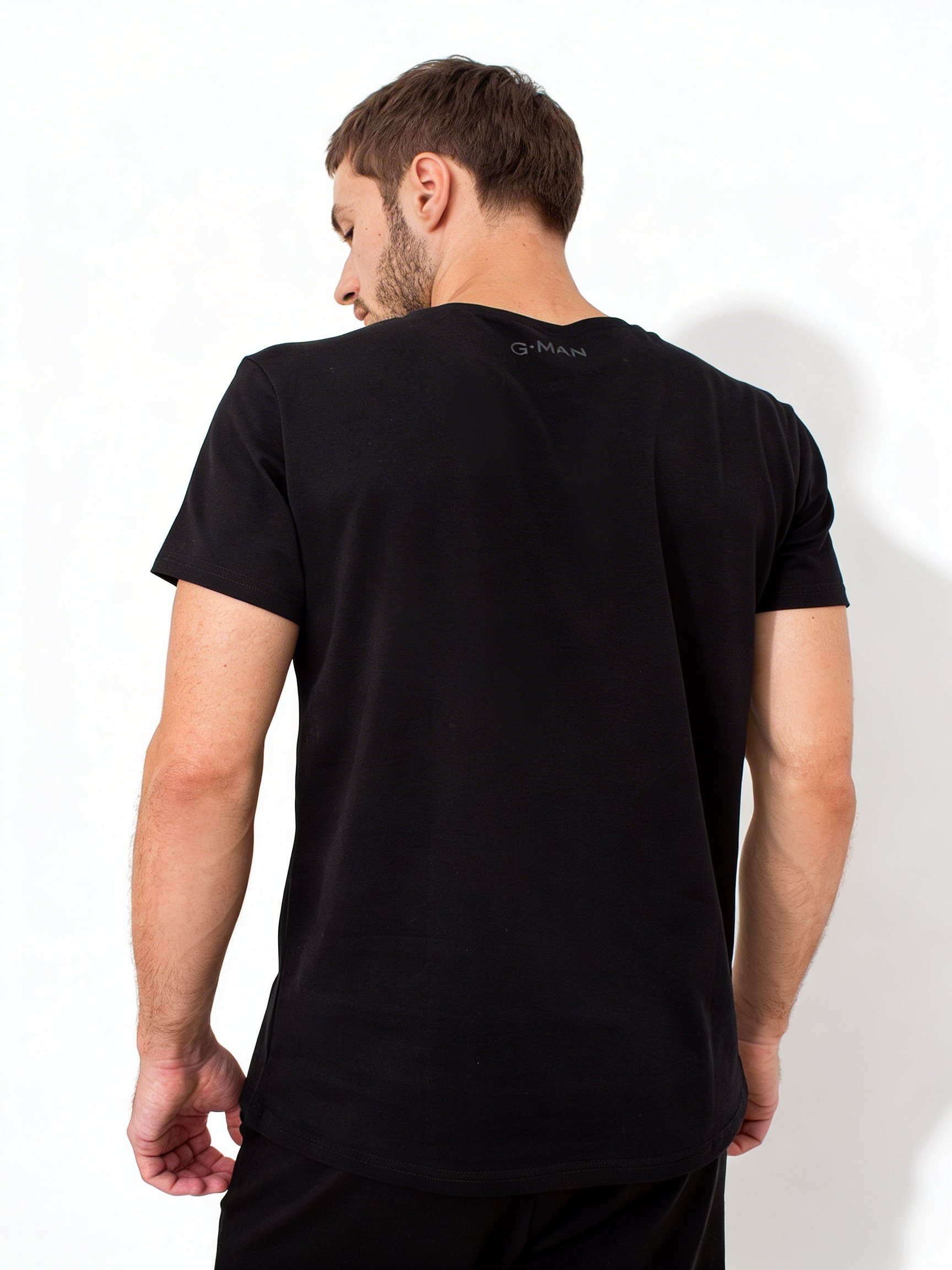 Baumwolle-T-Shirt G-MAN 4601/010 (black)