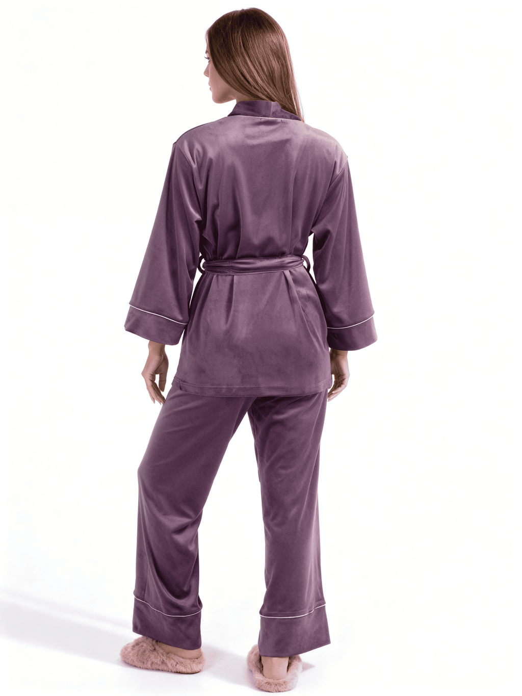 Velour-Set zum Wickeln SOFT WINTER 5606/080 (lavender purple)