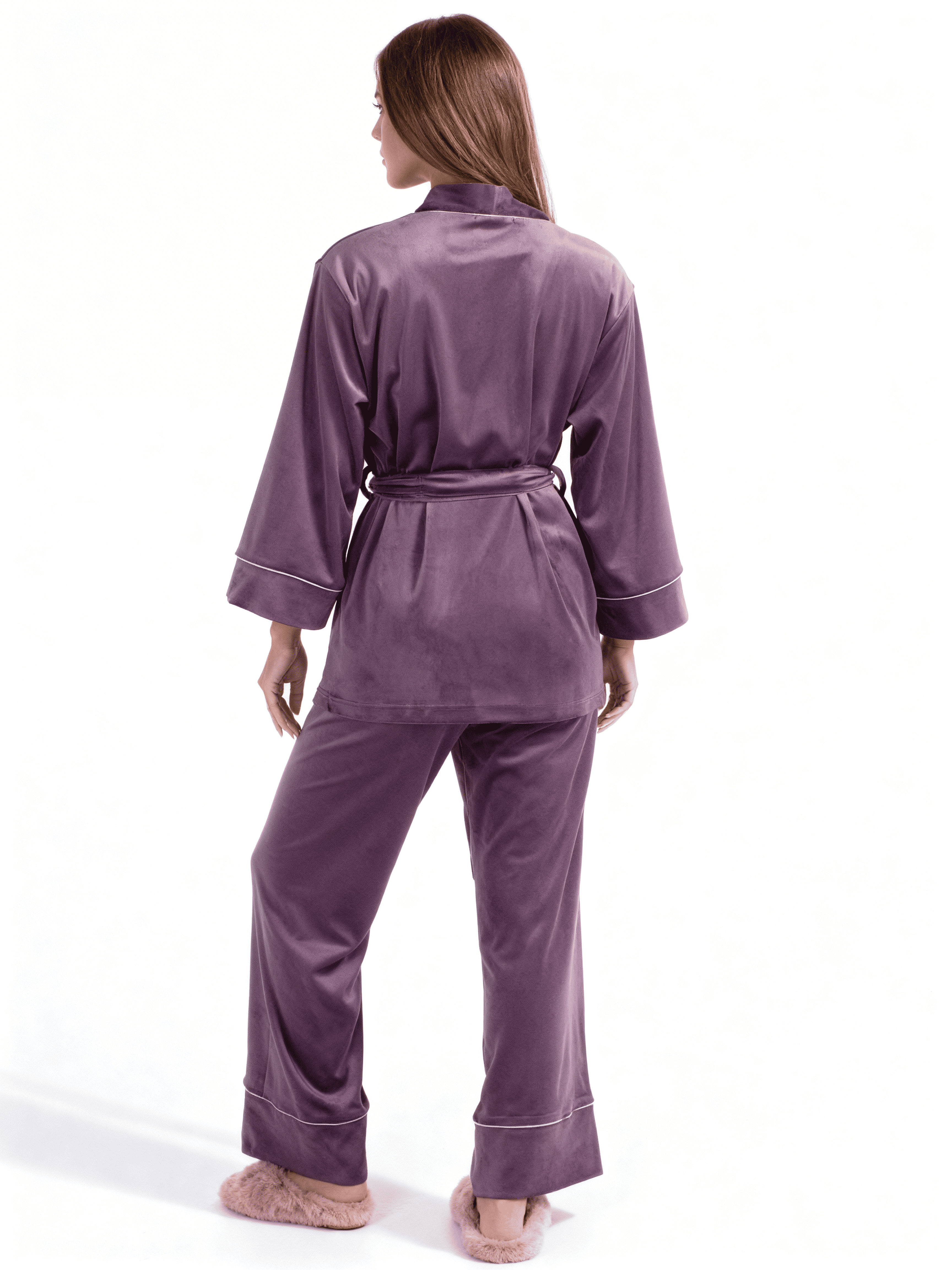 Velour-Set zum Wickeln SOFT WINTER 5606/080 (lavender purple)