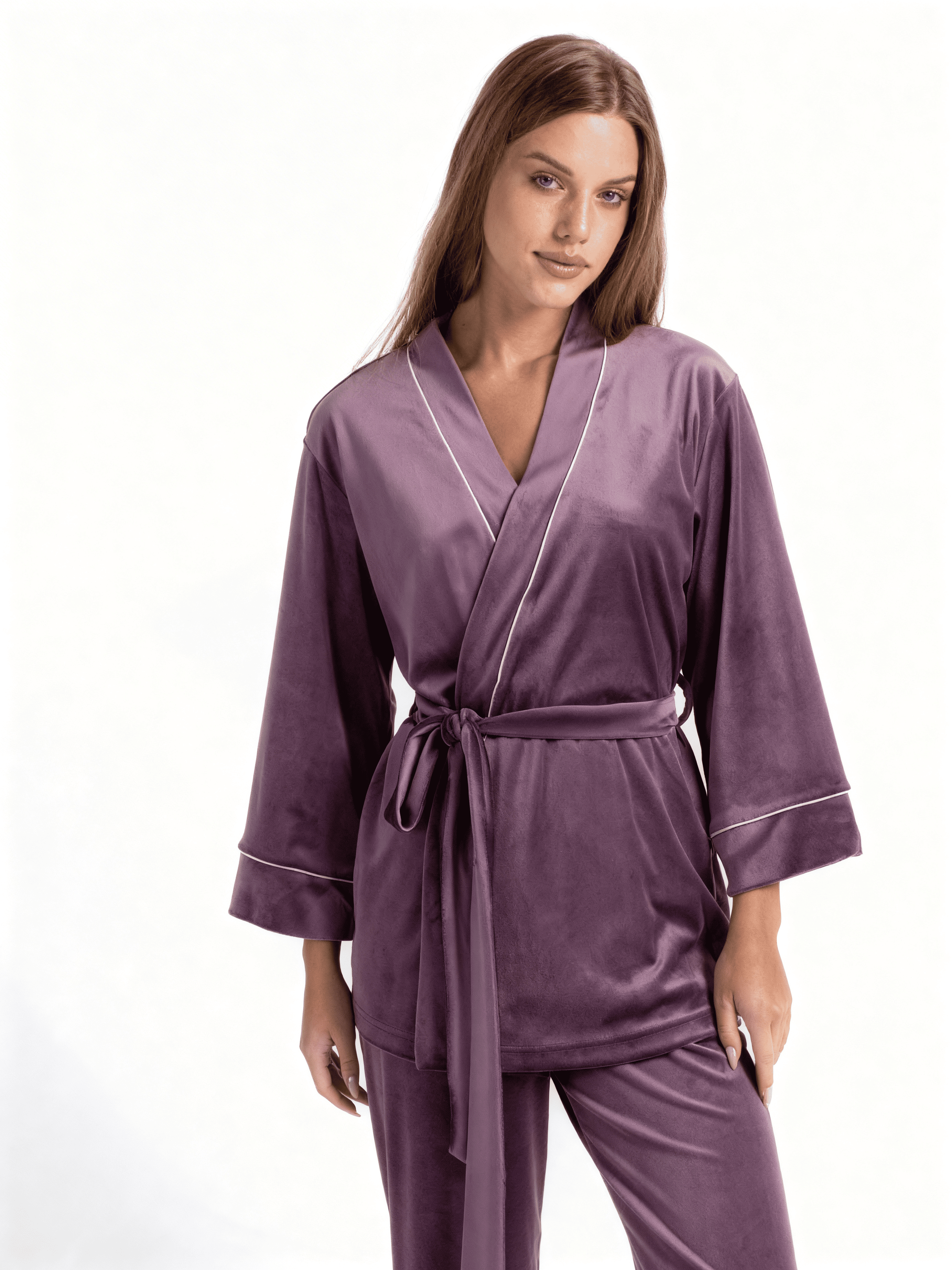 Velour-Set zum Wickeln SOFT WINTER 5606/080 (lavender purple)