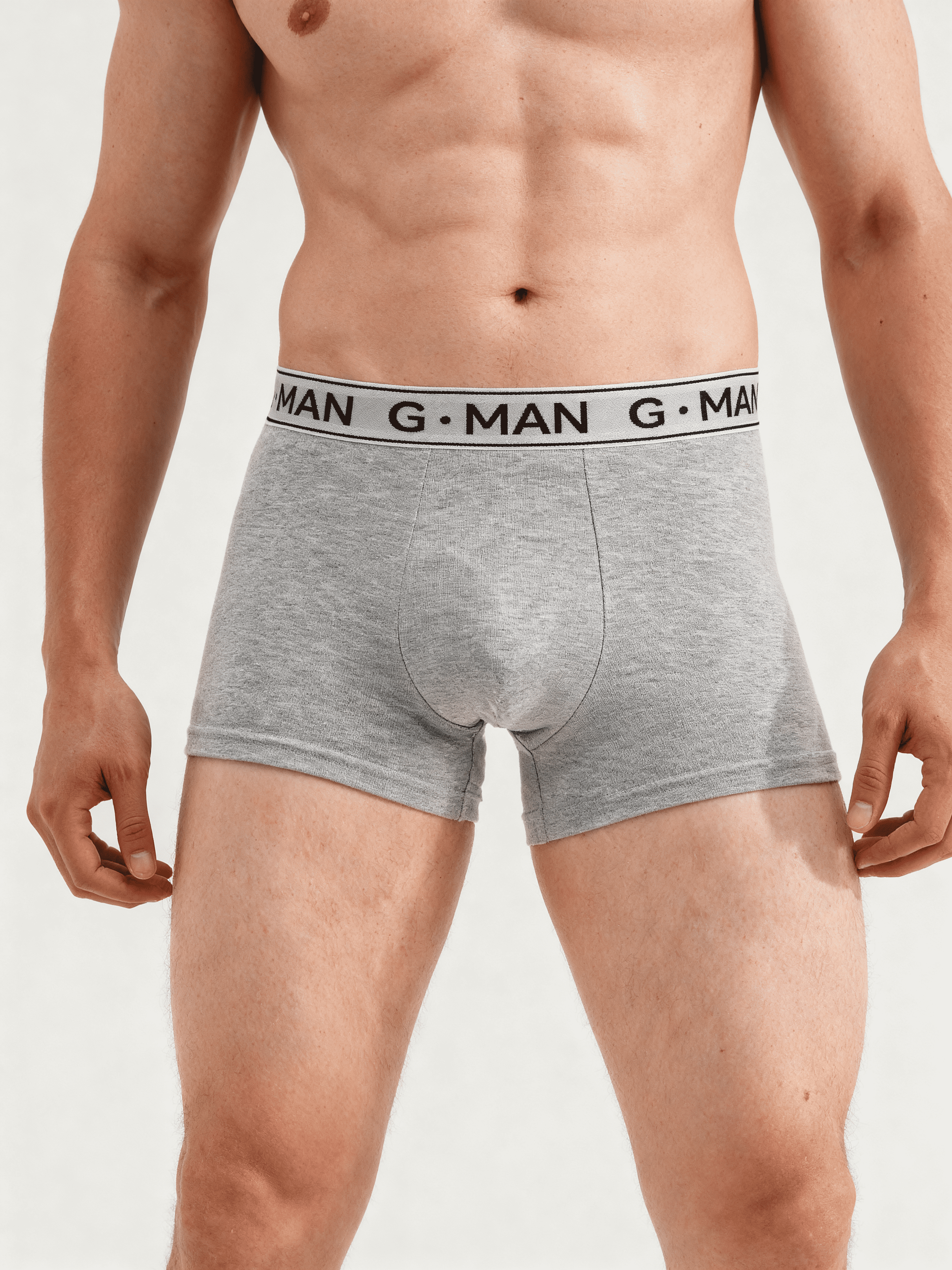 Boxershorts aus Baumwolle G-MAN 20401/60 (grey melange)