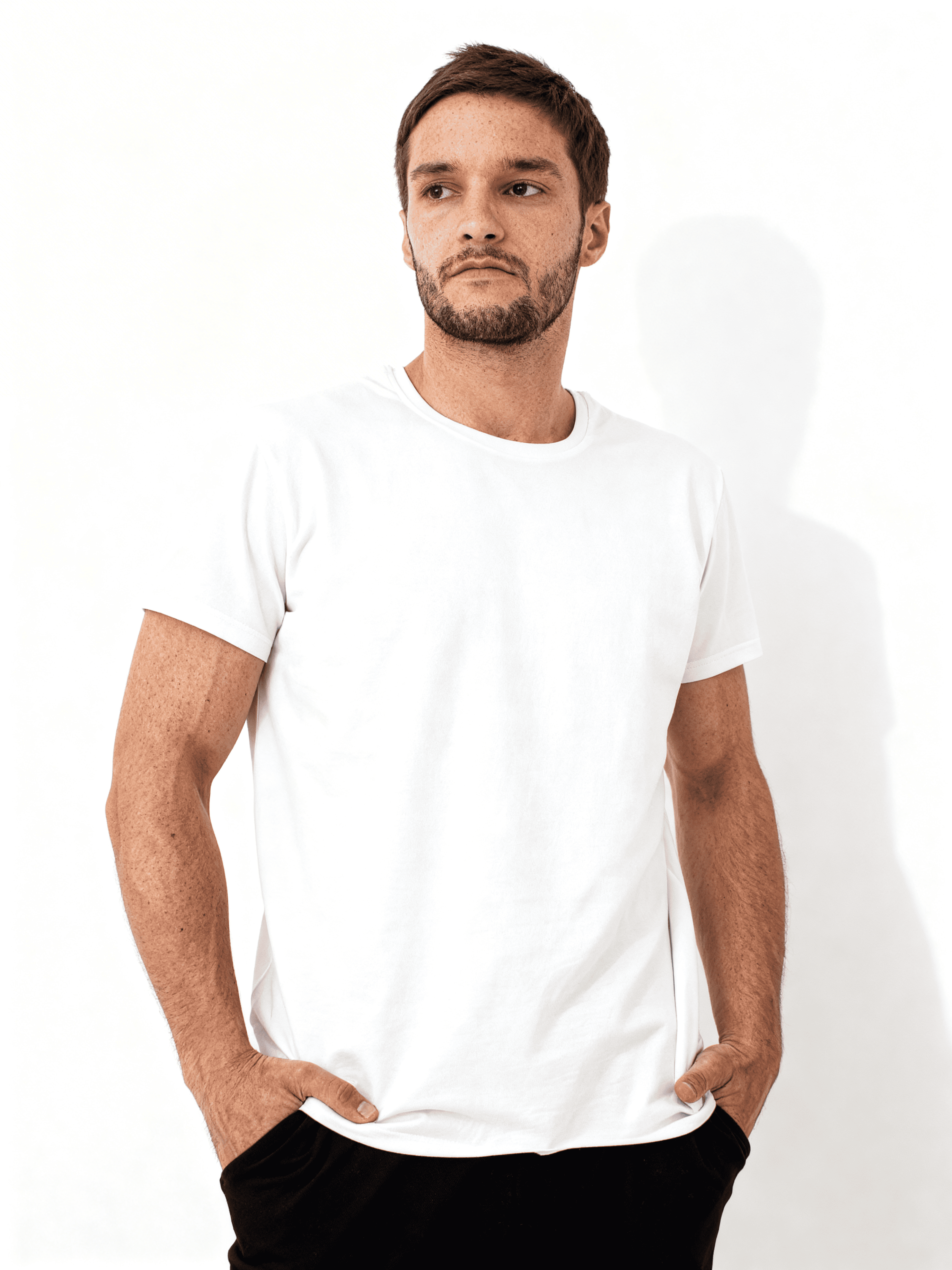 Baumwolle-T-Shirt G-MAN 4601/010 (white)