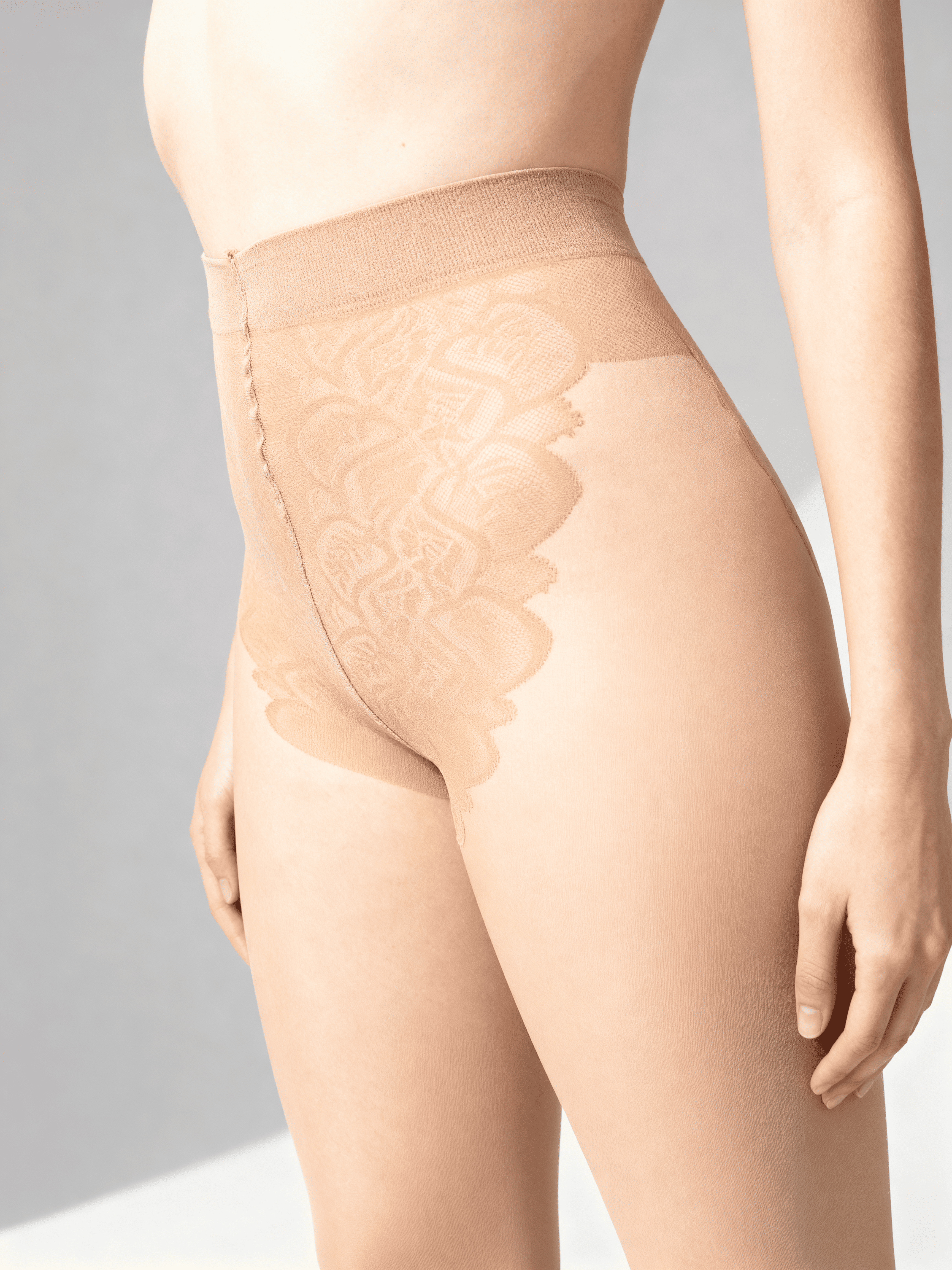 Strumpfhose s Spitzenslip BIKINI 20 (daino)