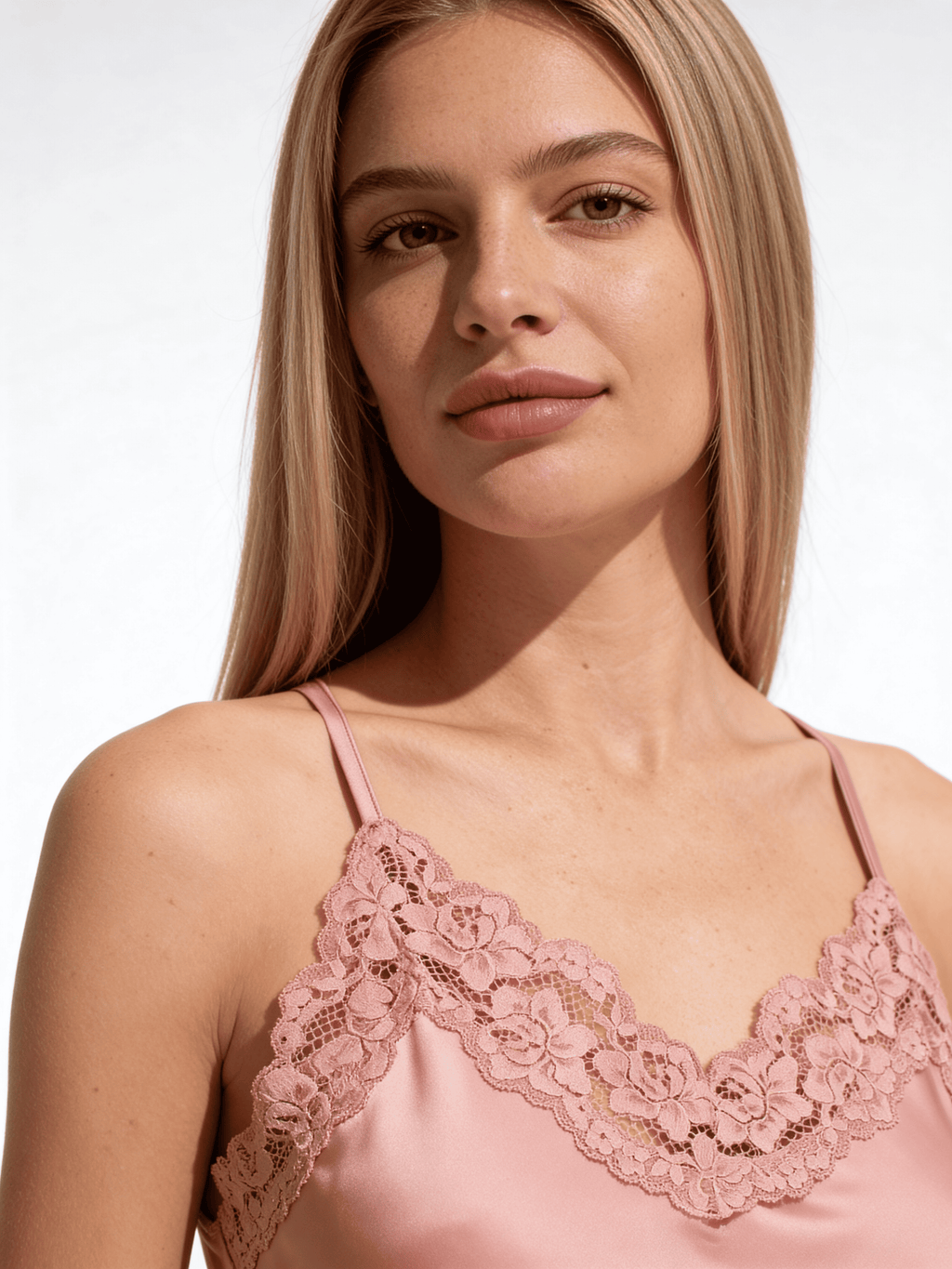 Nachthemd aus Seide HELENA 8011/051 (antique rose)