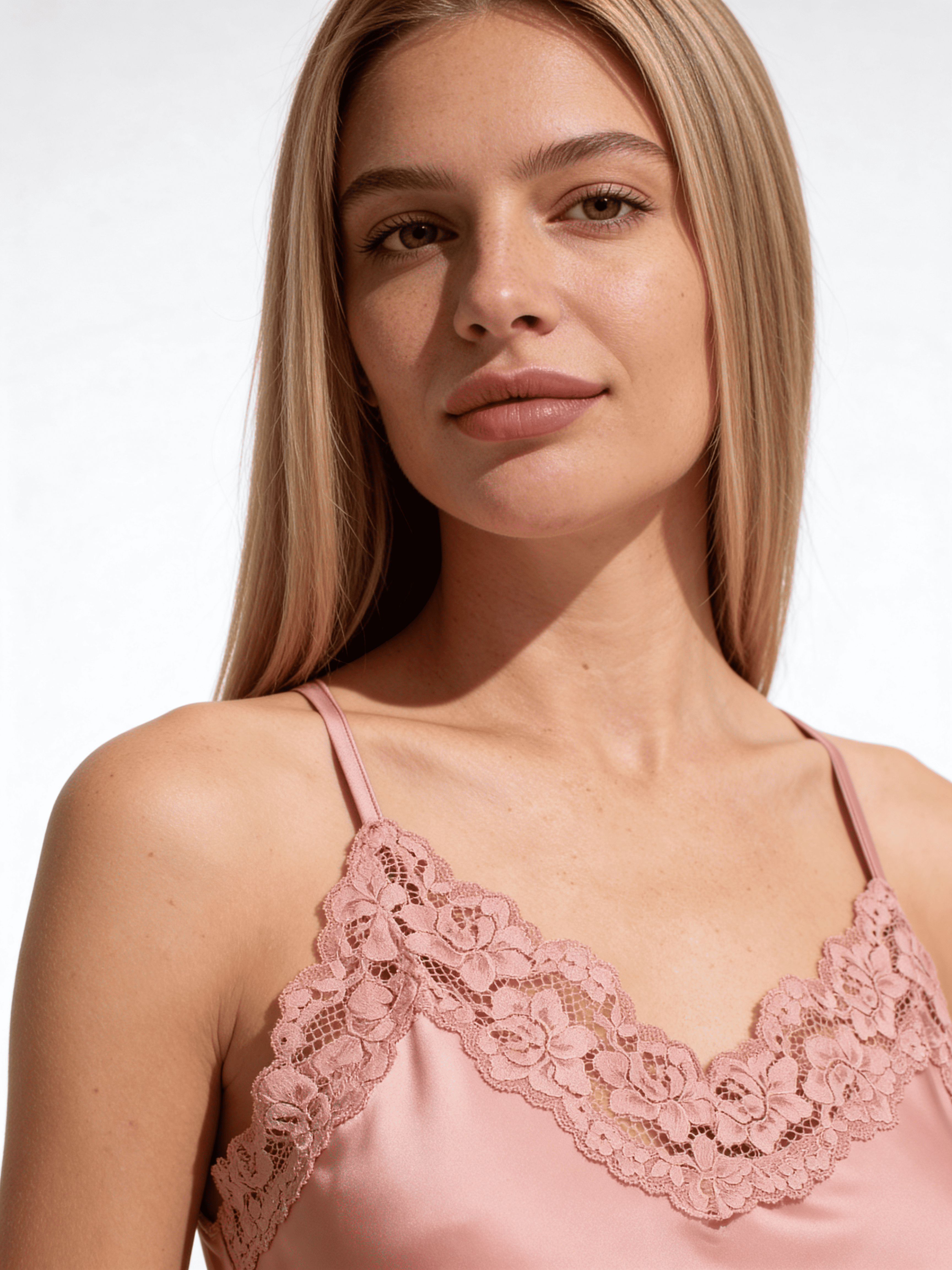 Nachthemd aus Seide HELENA 8011/051 (antique rose)
