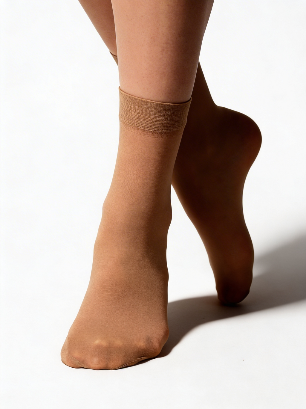 Mikrofaser-Damensocken (2 Paar) EASY 20 "Top Comfort" (2 pary) (caramel)