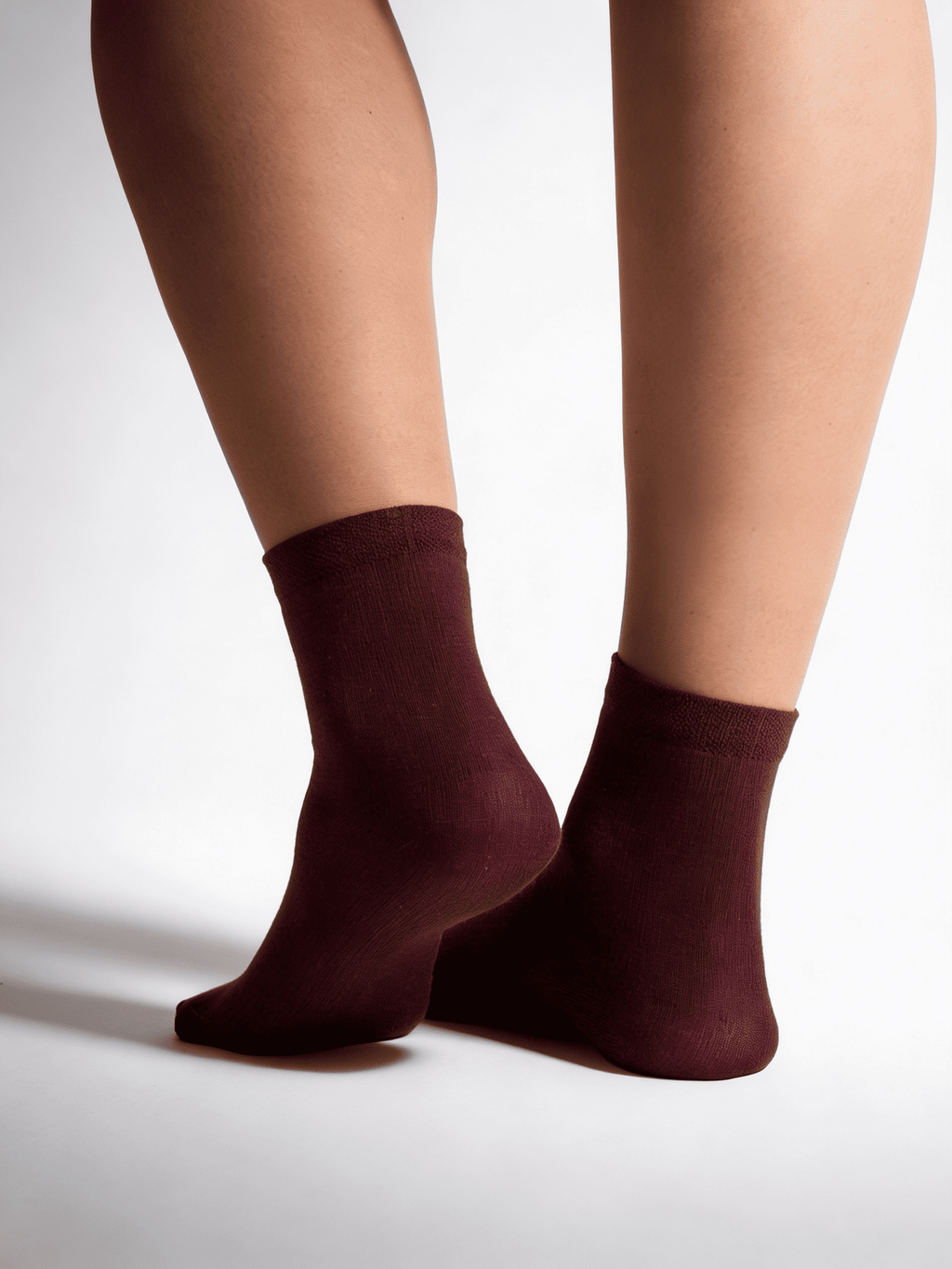 2 Pack Hohe socken aus Baumwolle WS3 CLASSIC (pak kh2) (marsala/iron)