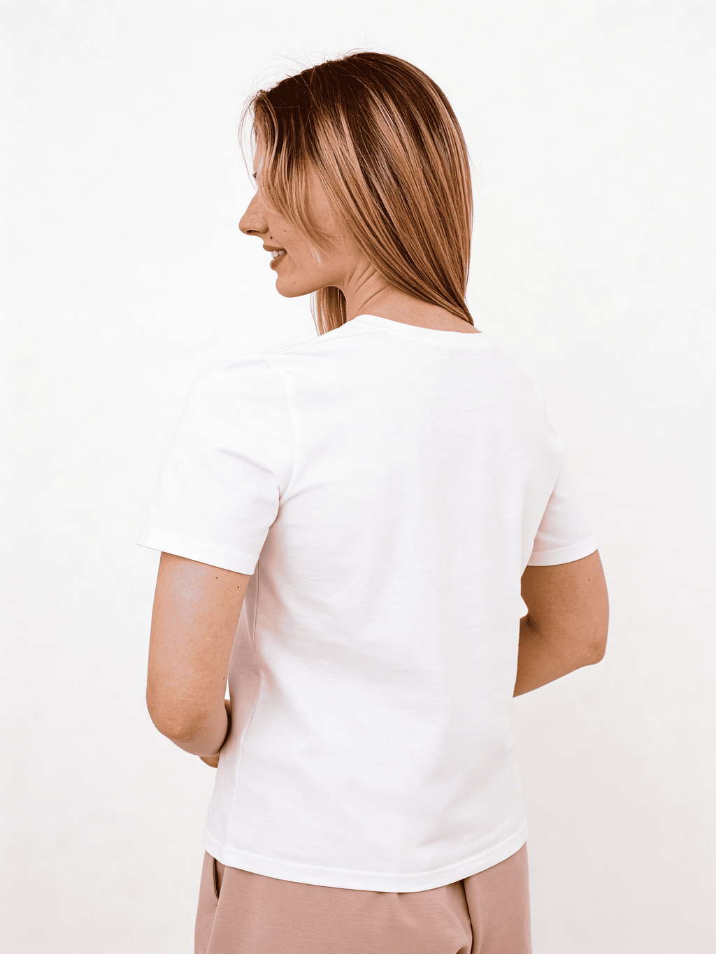 Damen-T-Shirt aus Baumwolle GIULIA CLASSIC 4802/010 (white)