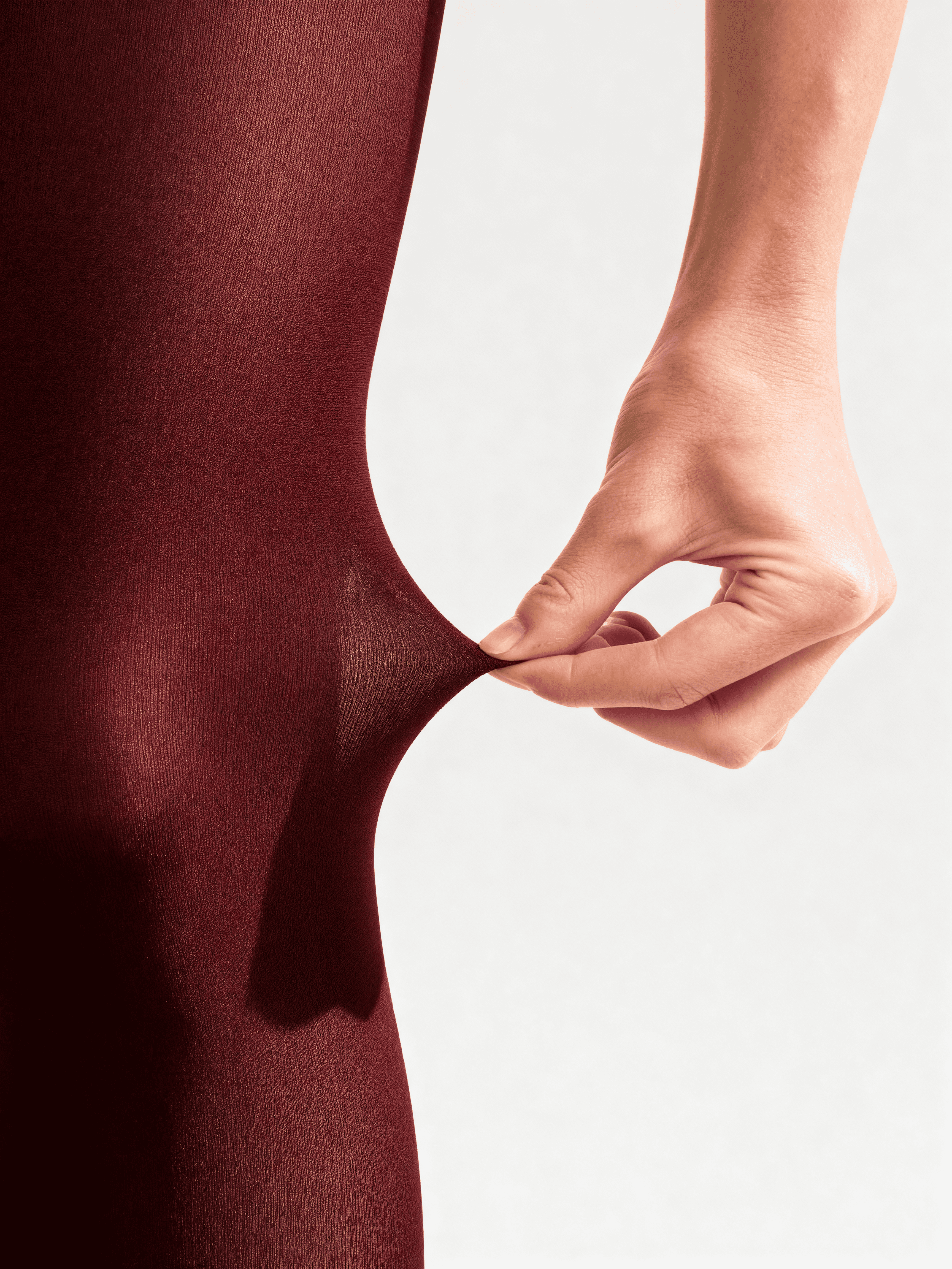 Warme Mikrofaser-Strumpfhosen BLUES 3D 70 (marsala)