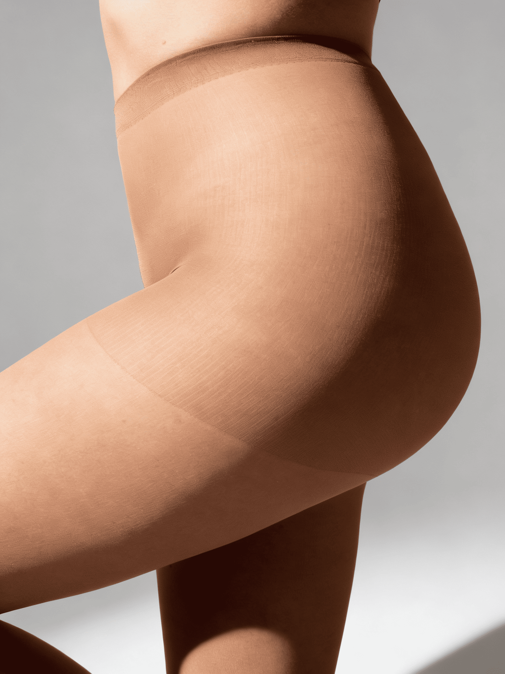 Klassische dünne Strumpfhosen mit Shorts LIKE 15 (caramel)