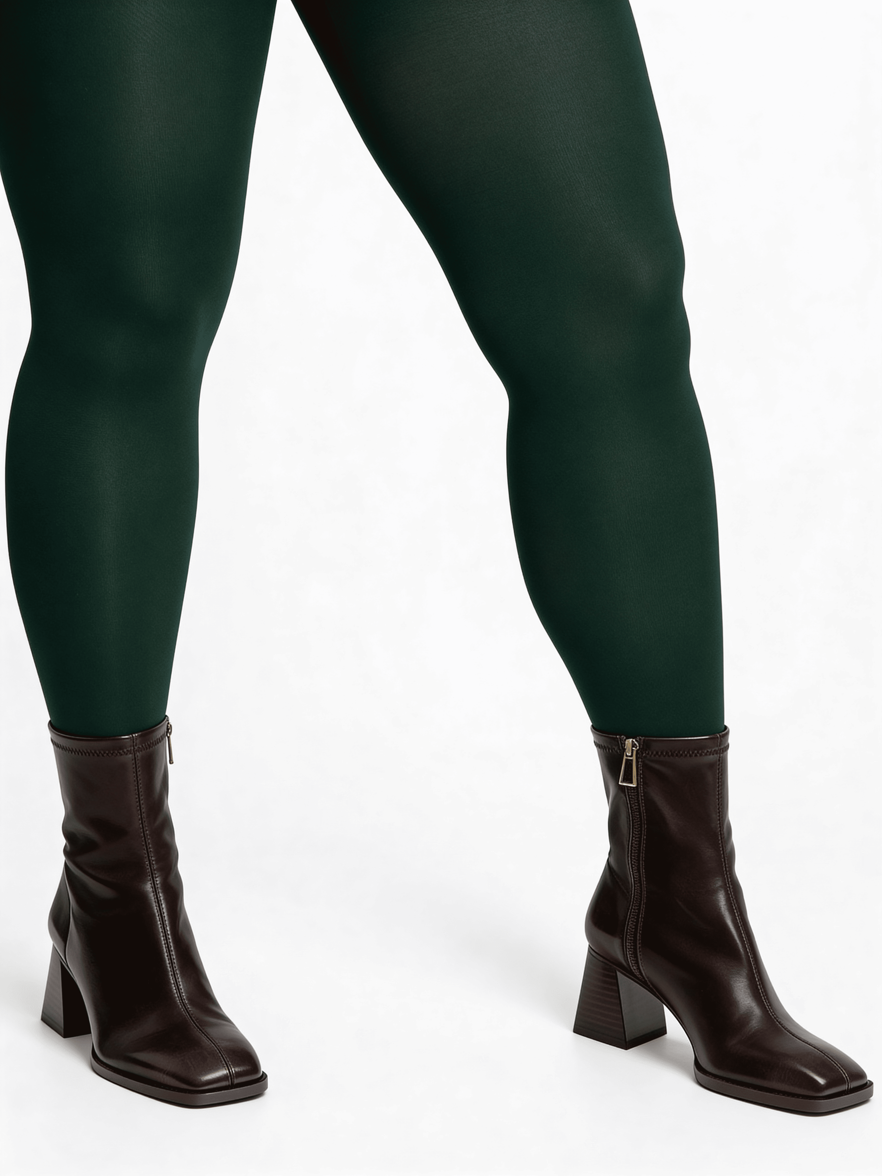 Klassische Plus-Size-Strumpfhosen POSITIVE MICRO 70 (deep green)