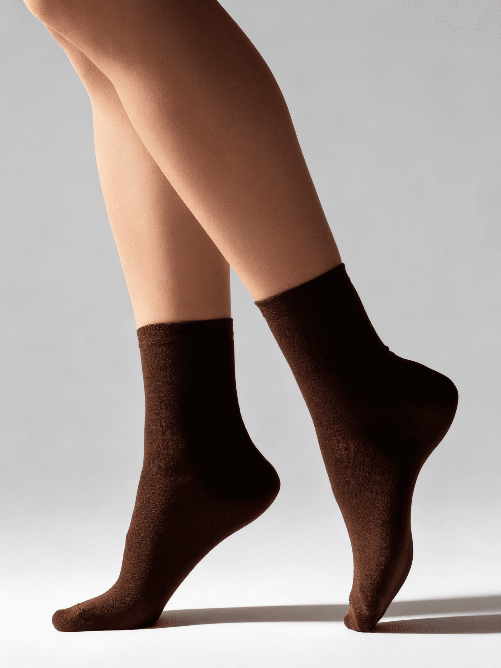 2 Pack Hohe socken aus Baumwolle WS3 CLASSIC (pak kh2) (chocolate/sand)