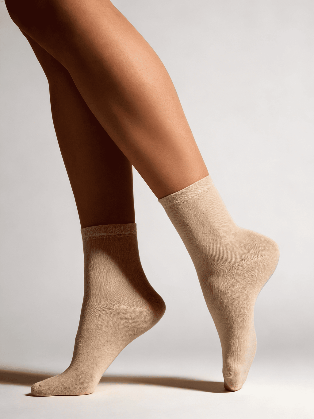 2 Pack Hohe socken aus Baumwolle WS3 CLASSIC (pak kh2) (chocolate/sand)