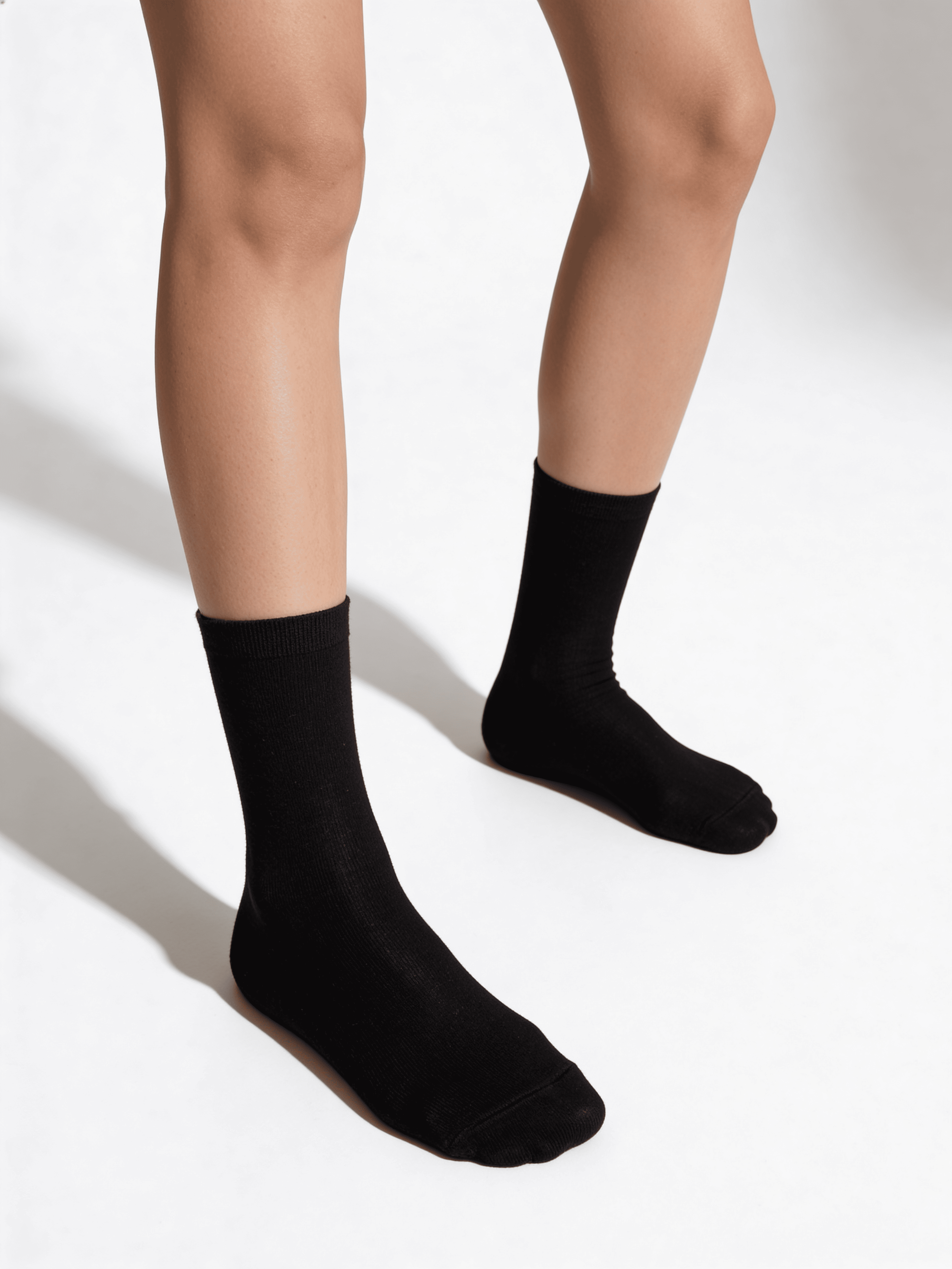 2 Pack Hohe socken aus Baumwolle WS3 CLASSIC (pak kh2) (black/black)