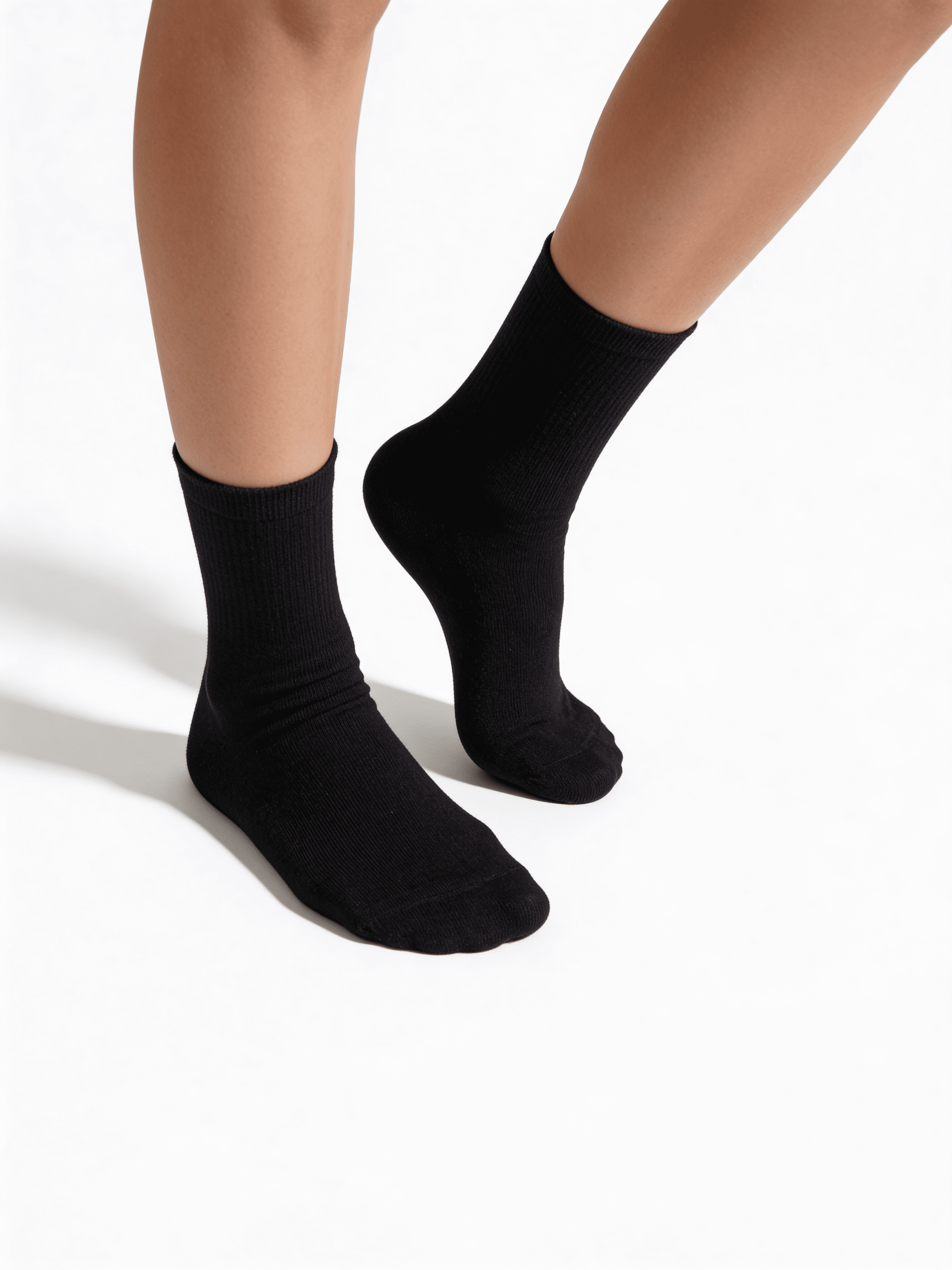 2 Pack Hohe socken aus Baumwolle WS3 CLASSIC (pak kh2) (black/black)