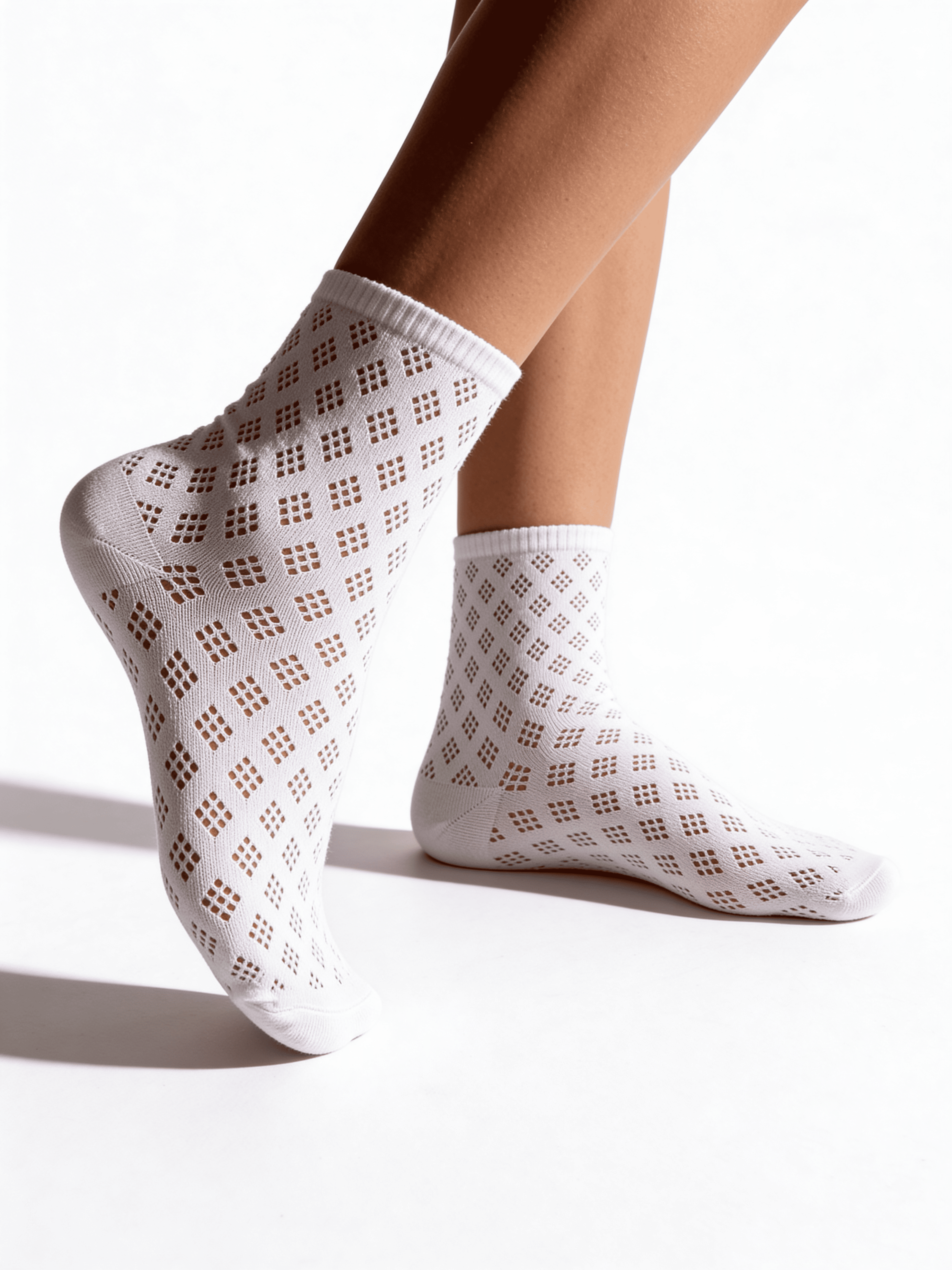 Socken mit Lochmuster WS3 AIR 001 (V1) (bianco)