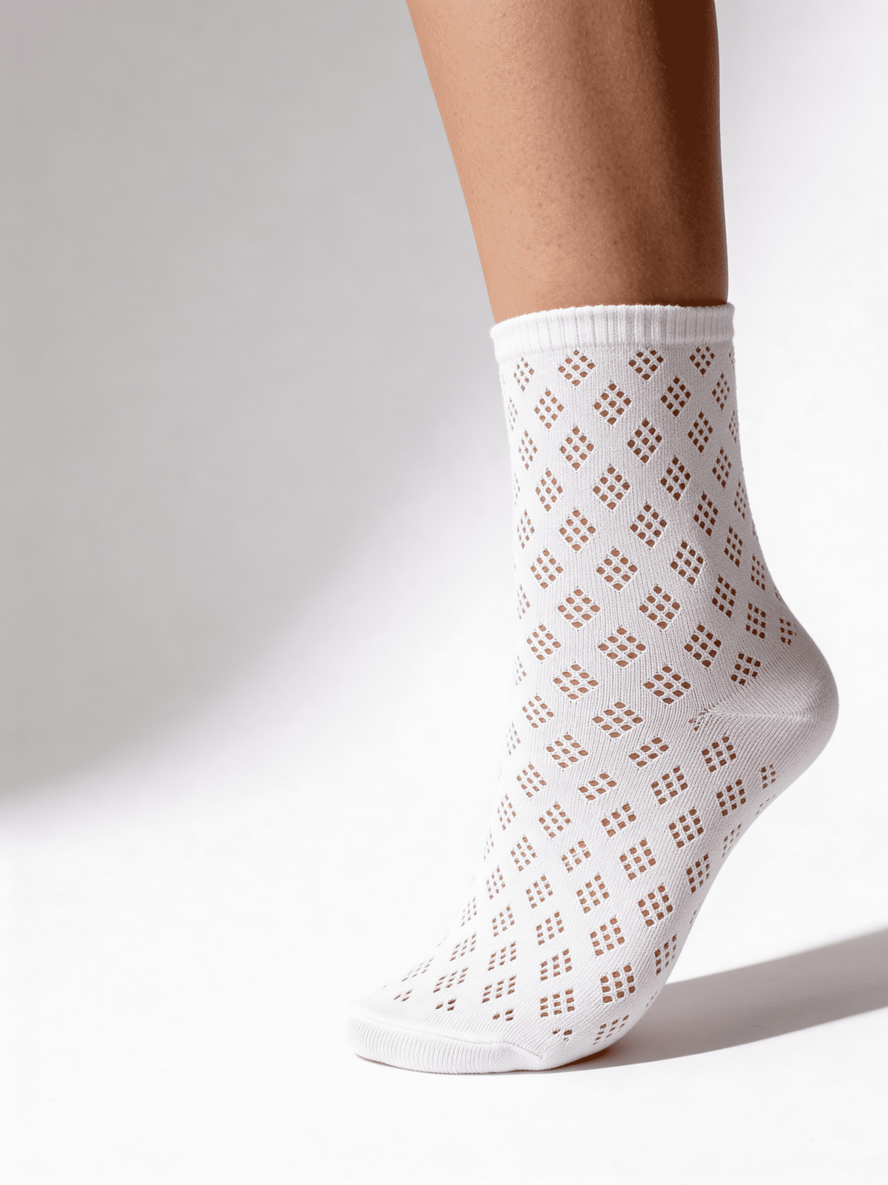 Socken mit Lochmuster WS3 AIR 001 (V1) (bianco)