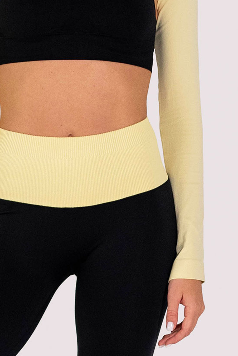 Leggings mit Push-up-Effekt FLEXING LEGGINGS GLAM (black/lemon grass)