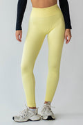 Gerippte Leggings FLEXING LEGGINGS POWER (lemon grass)