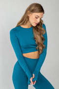 Kurzes Longsleeve FLEX LONGSLEEVE ACTIVE (lyons blue)