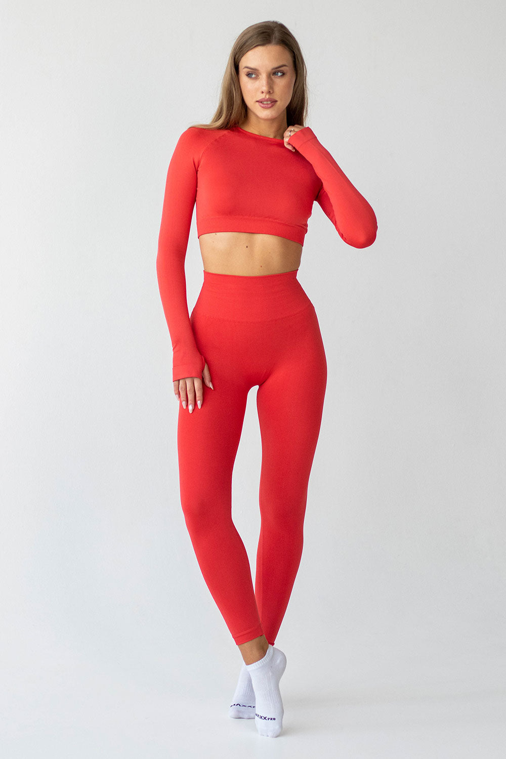 Kurzes Longsleeve FLEX LONGSLEEVE ACTIVE (poppy red)