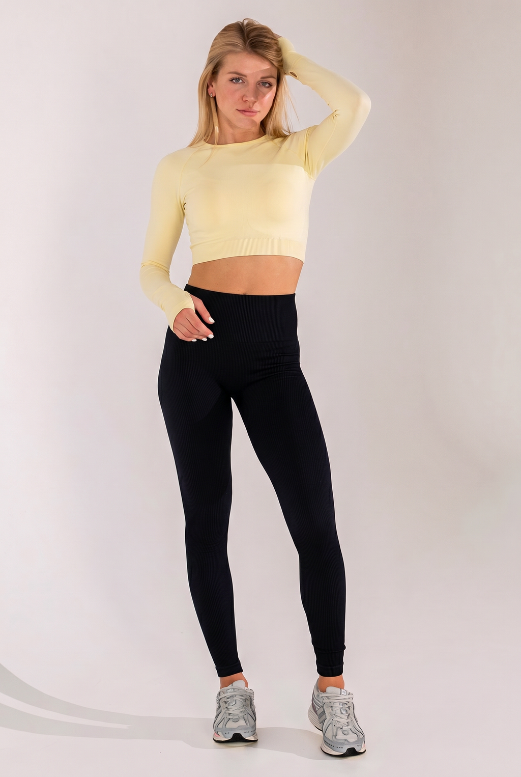 Kurzes Longsleeve FLEX LONGSLEEVE ACTIVE (lemon grass)
