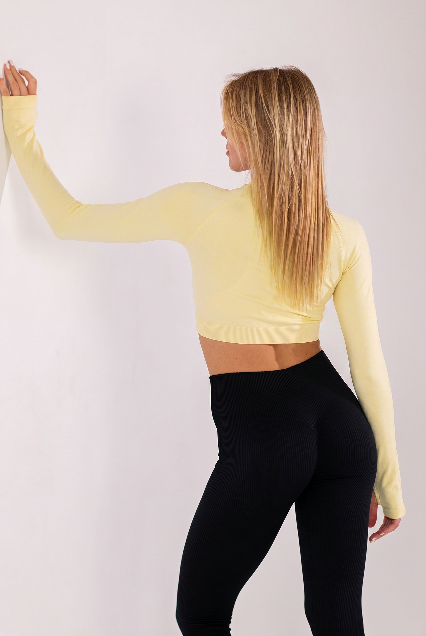 Kurzes Longsleeve FLEX LONGSLEEVE ACTIVE (lemon grass)