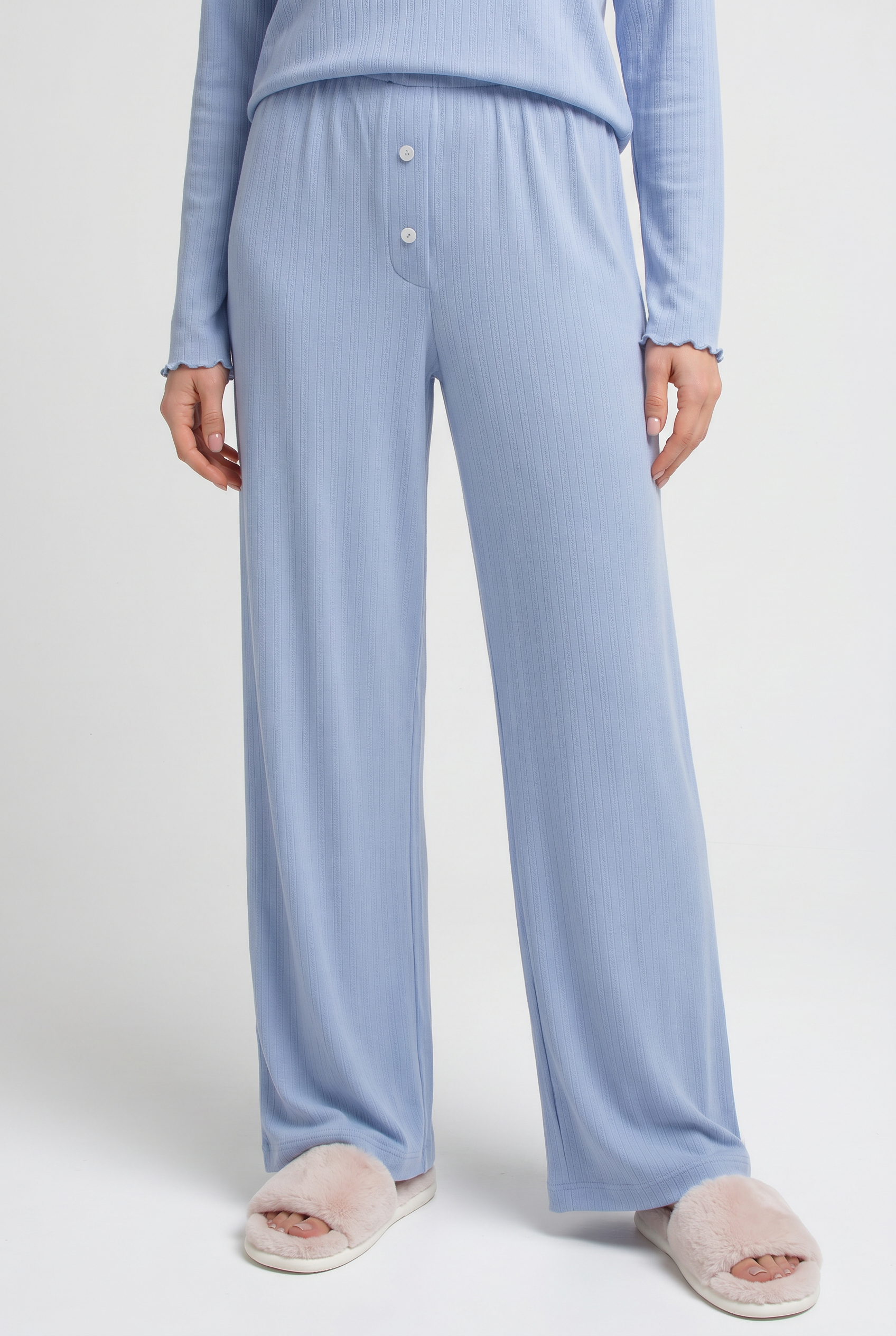 Pyjama aus Ajourstrick MALLOW 5346/310 (cornflower blue)